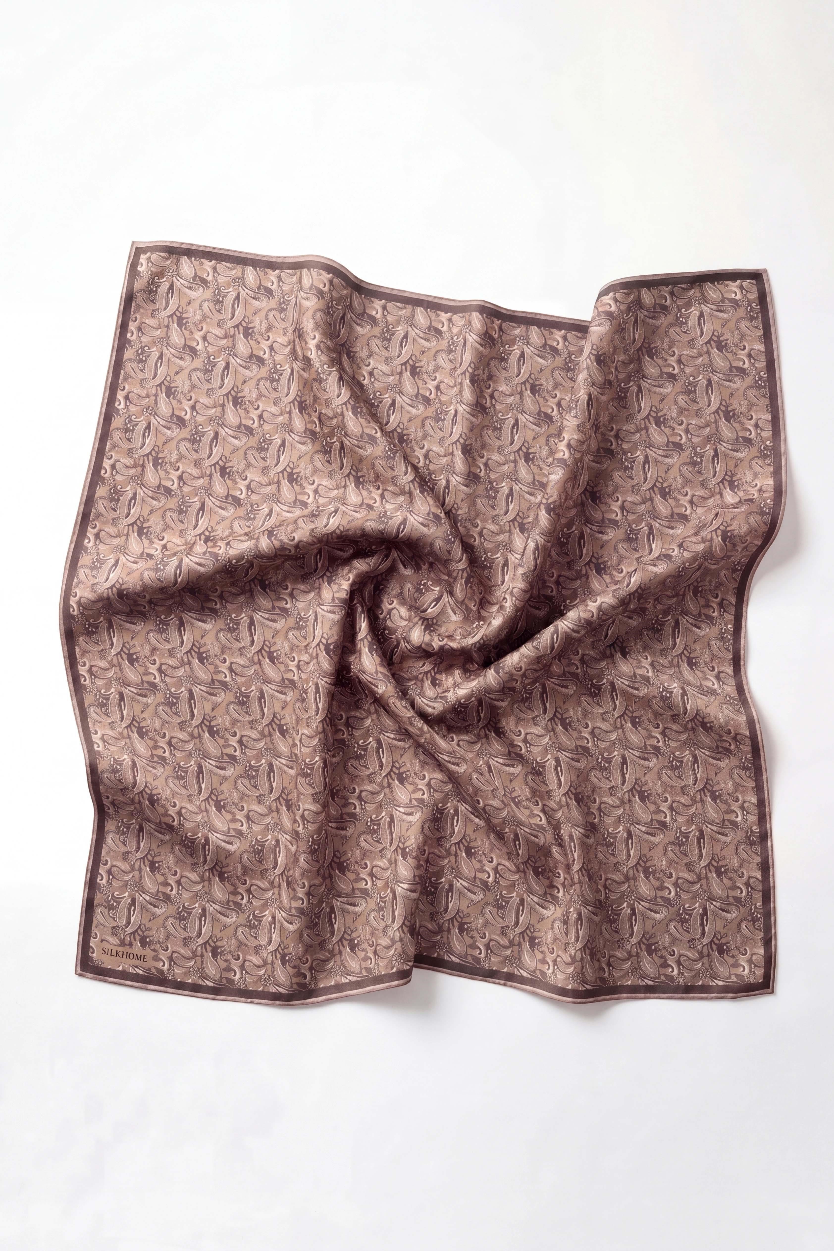 Soft Eşarp Şal Motif Vizon 90x90