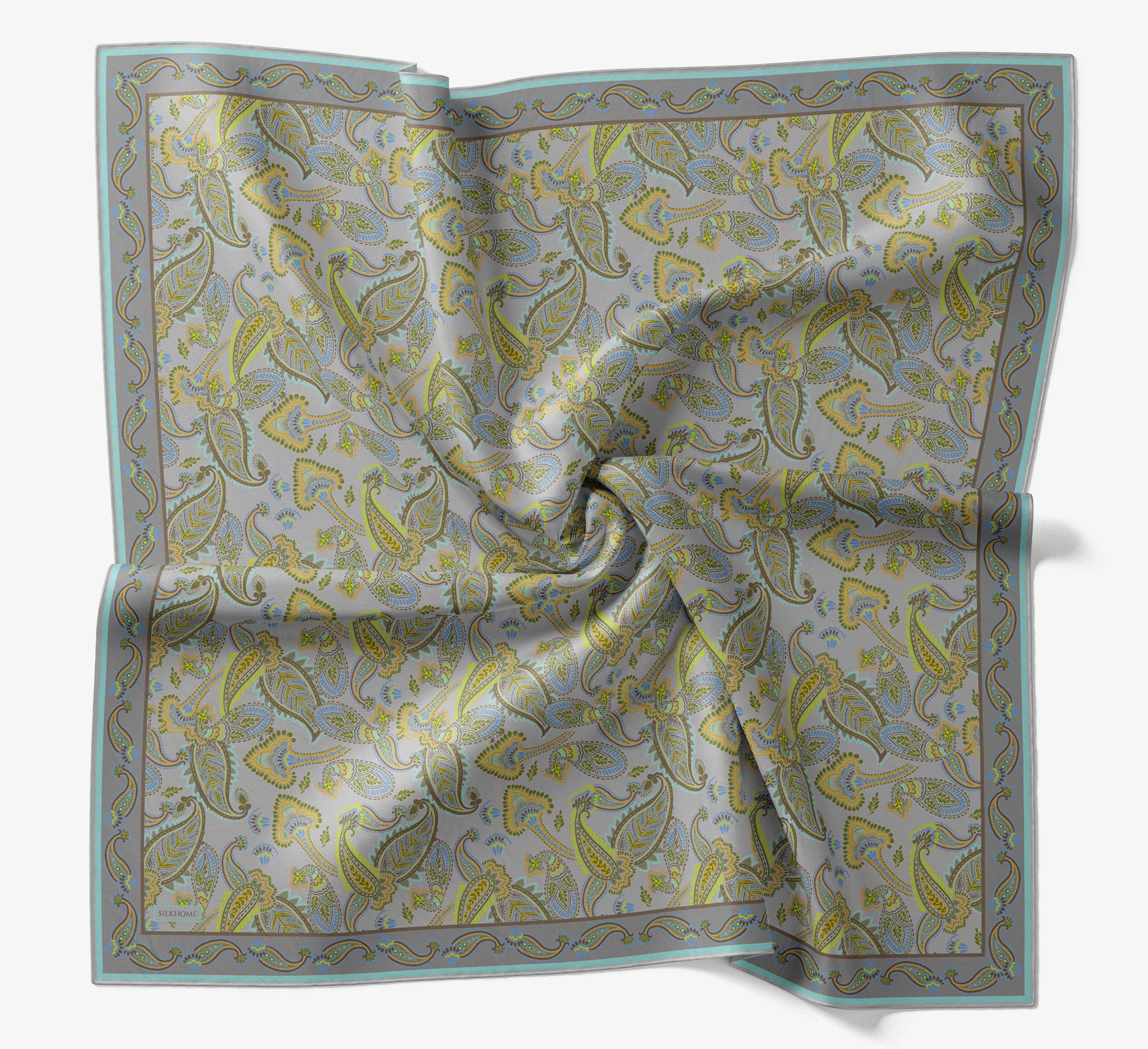 Soft Eşarp Şal Motif Yağ Yeşili