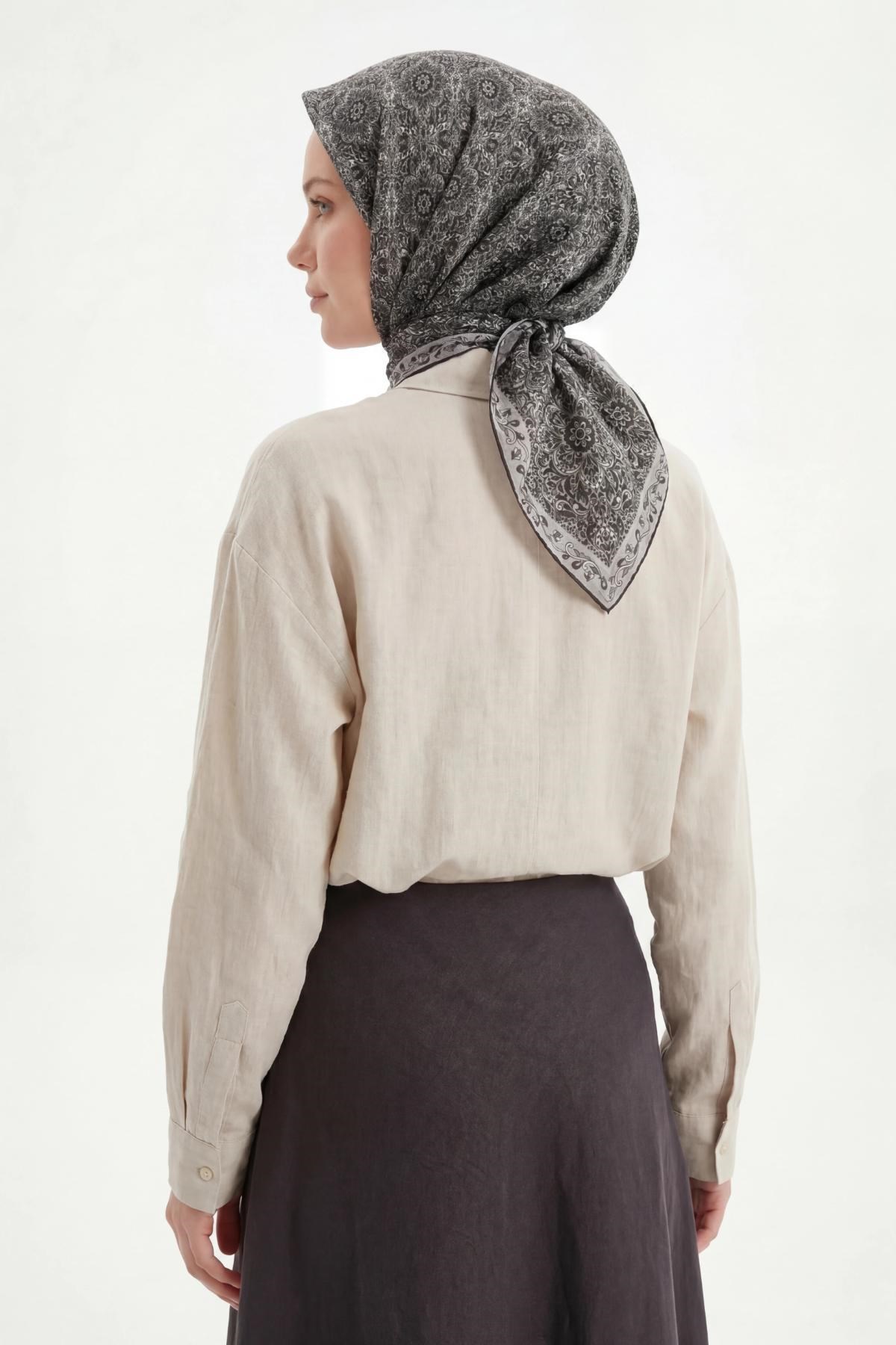 Soft Eşarp Siyah 90x90
