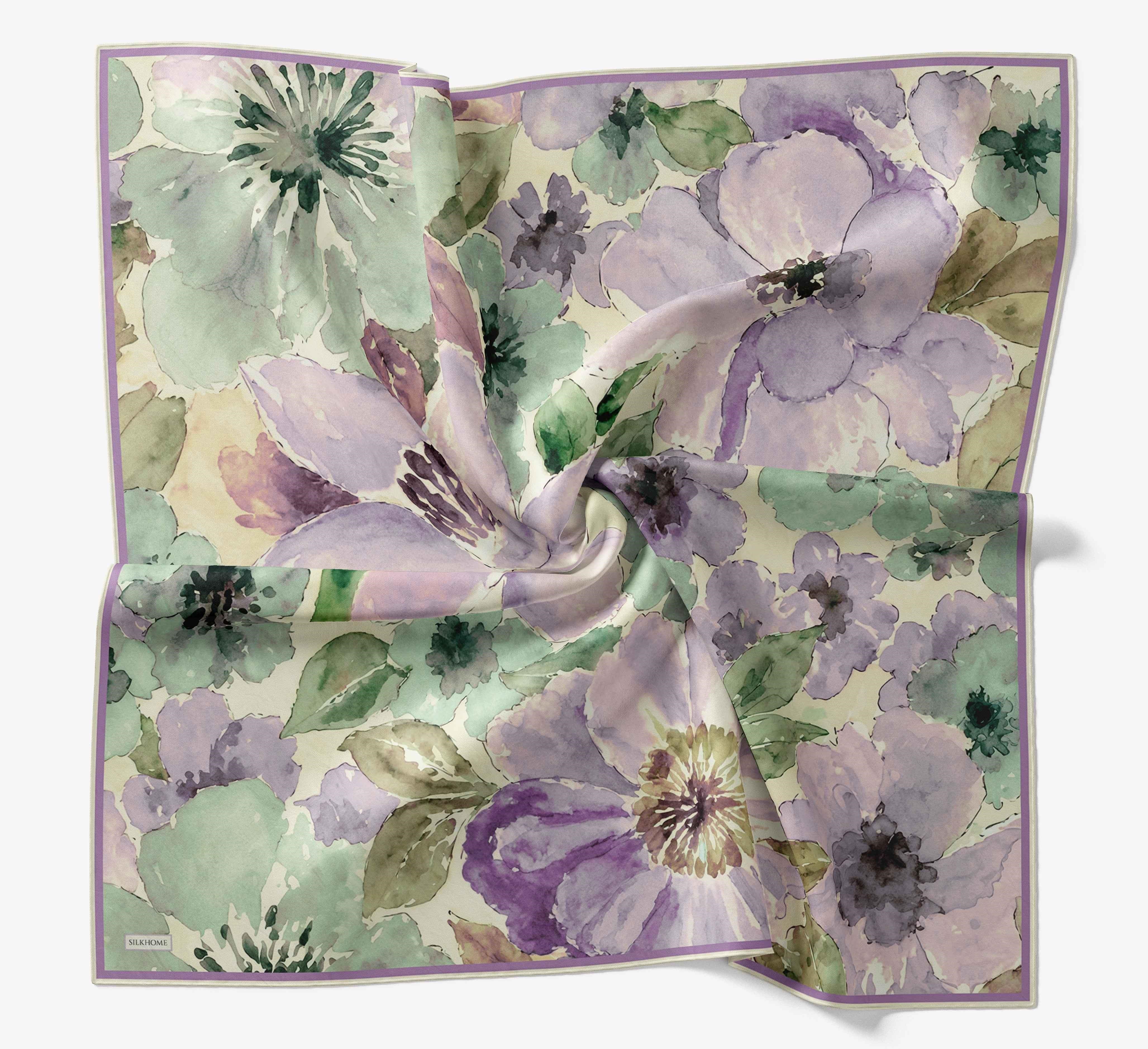 Soft Eşarp Suluboya Lila 90x90