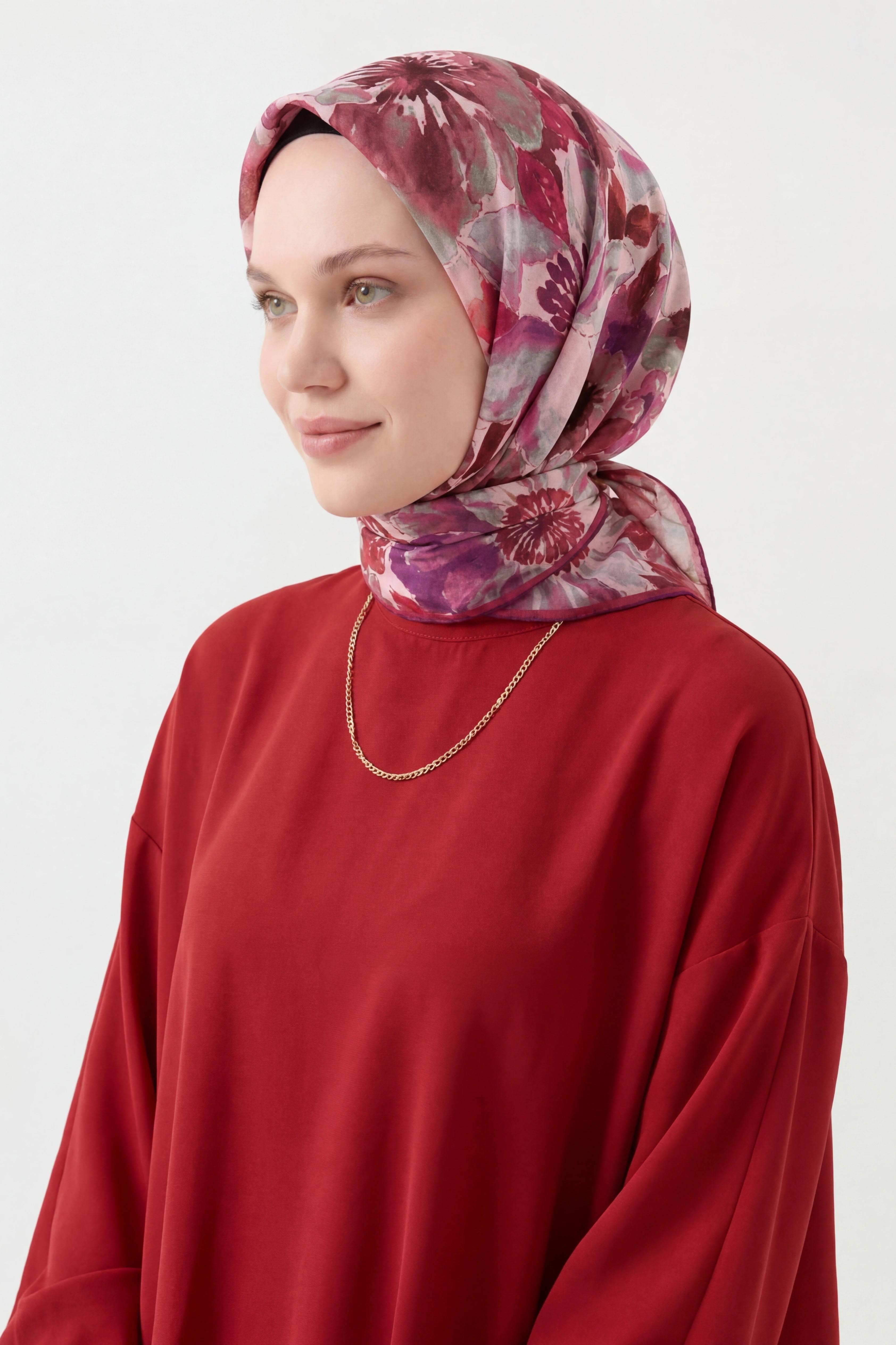 Soft Eşarp Suluboya Mor 90x90