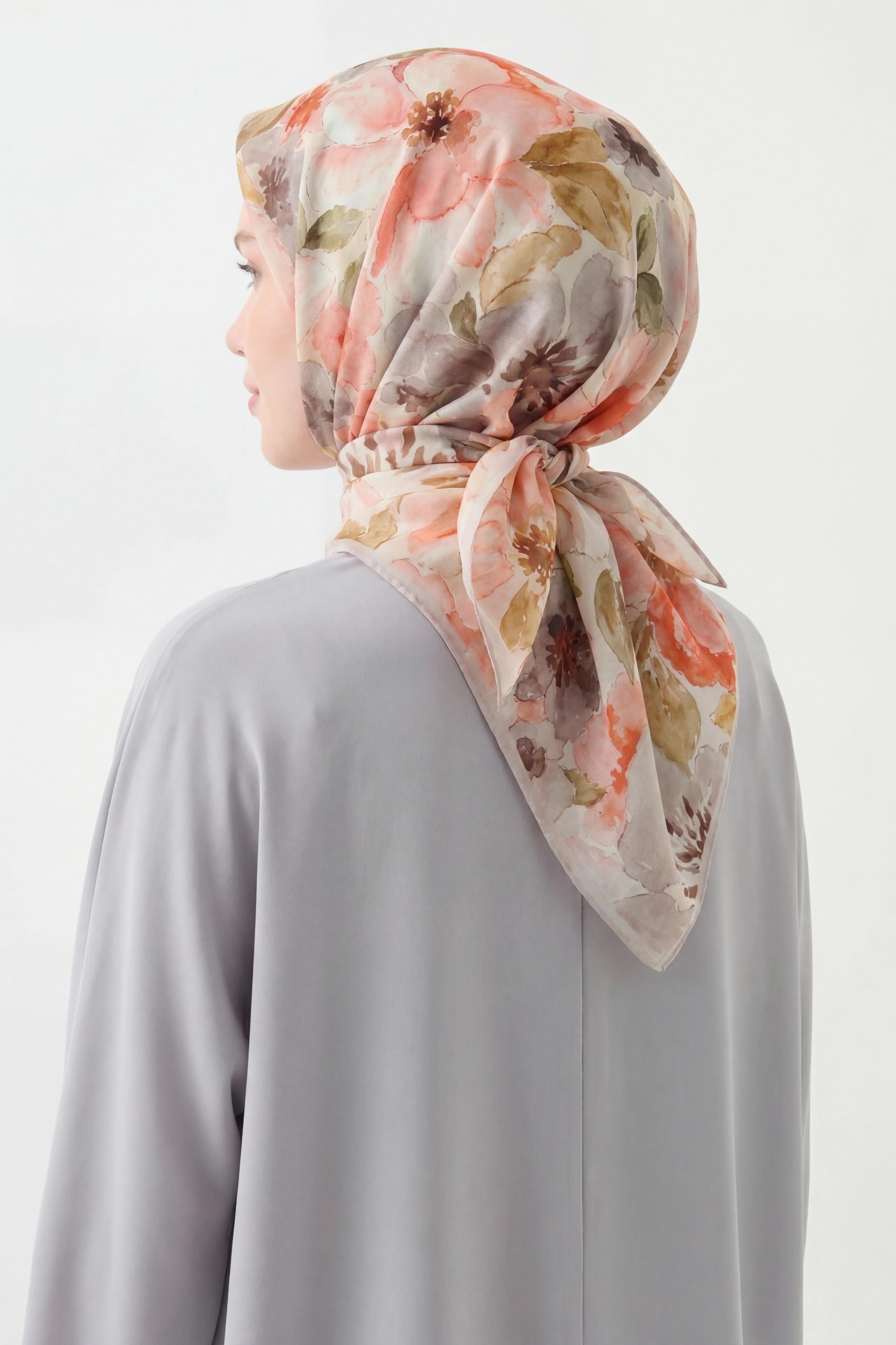 Soft Eşarp Suluboya Pudra Pembe 90x90