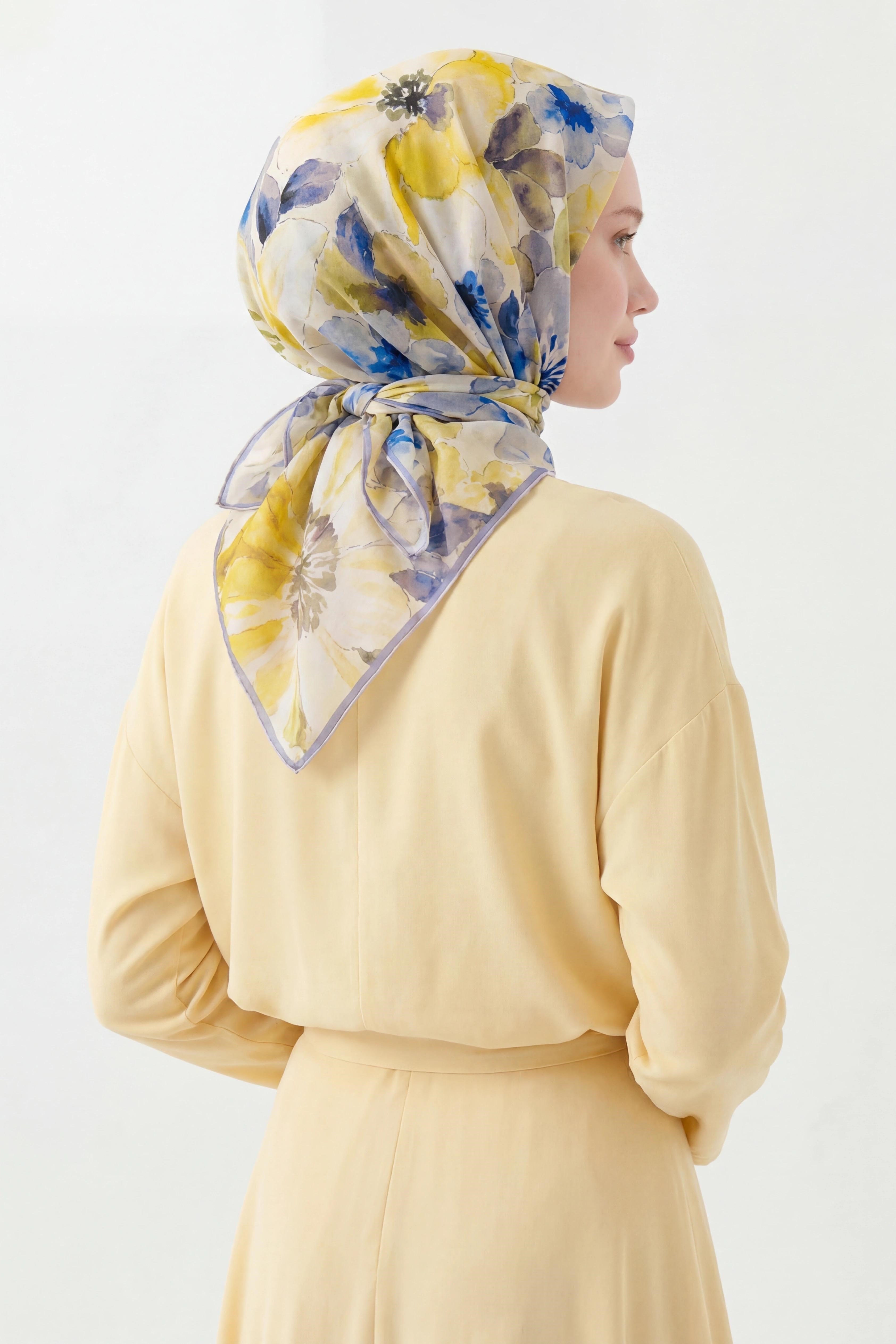 Soft Eşarp Suluboya Sarı 90x90