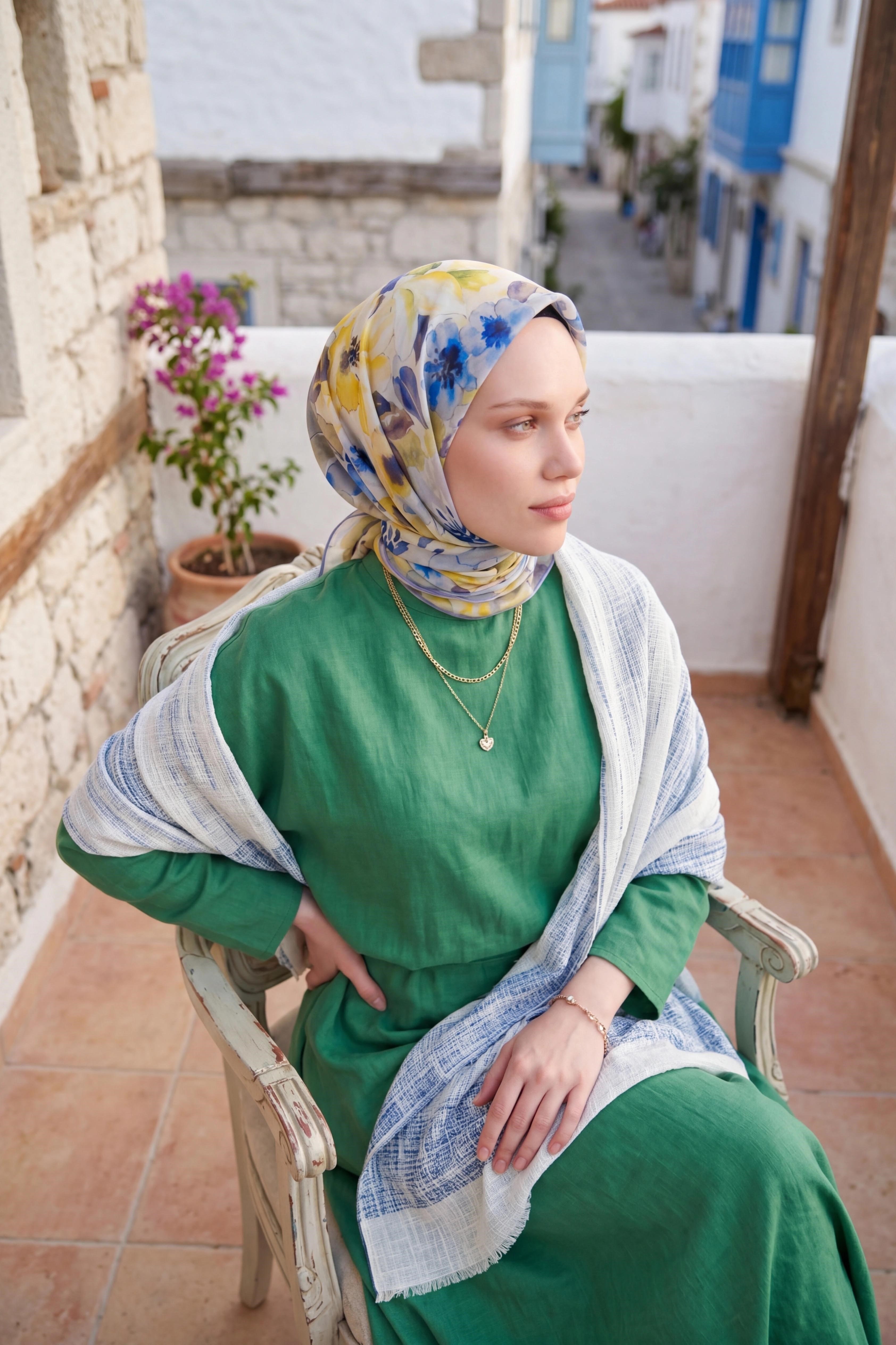 Soft Eşarp Suluboya Sarı 90x90