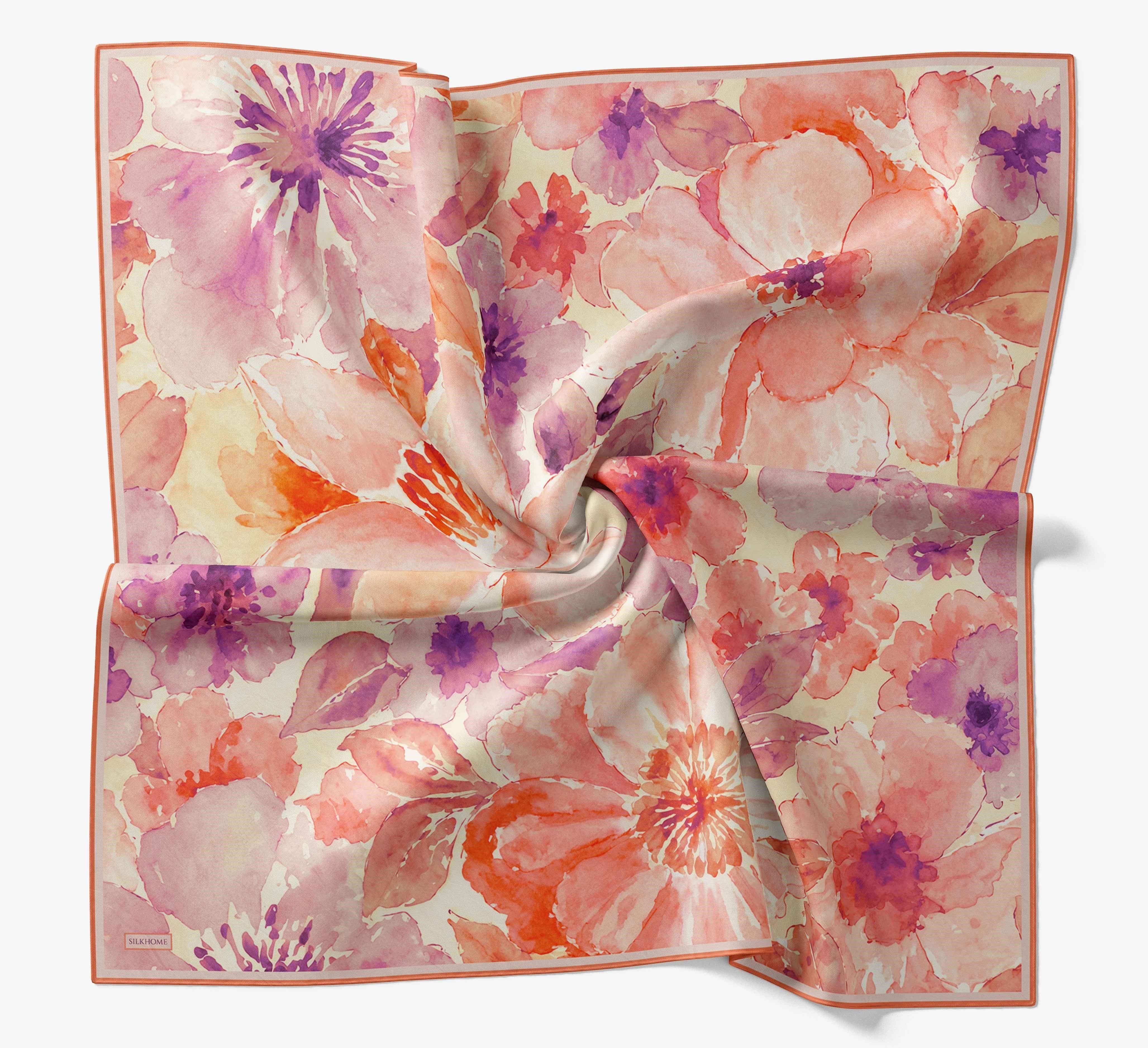 Soft Eşarp Suluboya Tozpembe 90x90