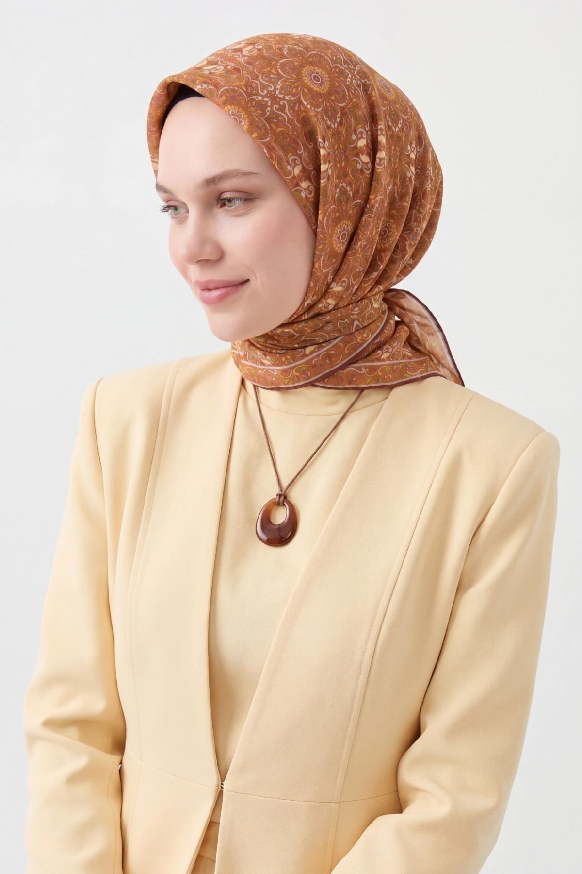 Soft Eşarp Taba 90x90
