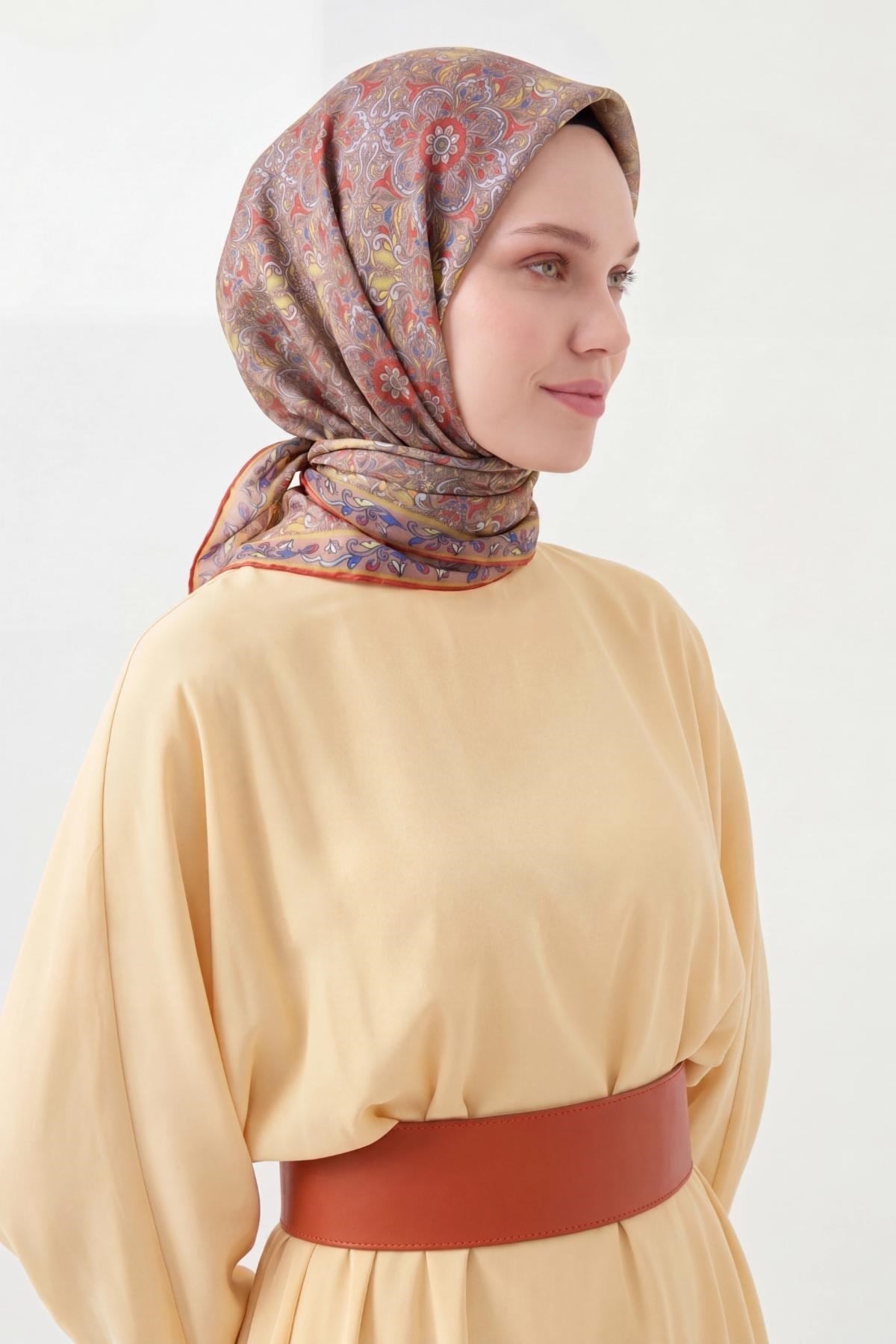 Soft Eşarp Vizon 90x90