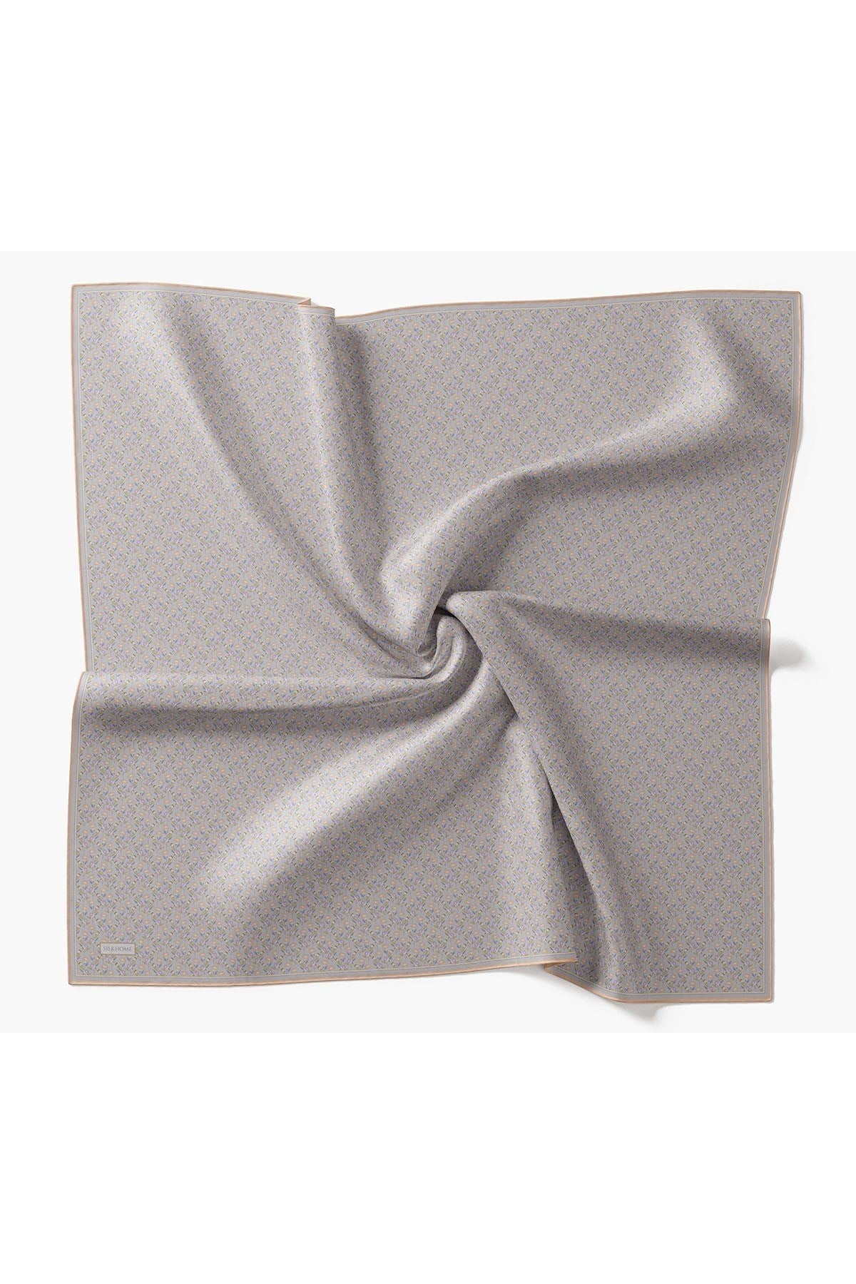 Twill İpek Eşarp Mini Bouquet Lila
