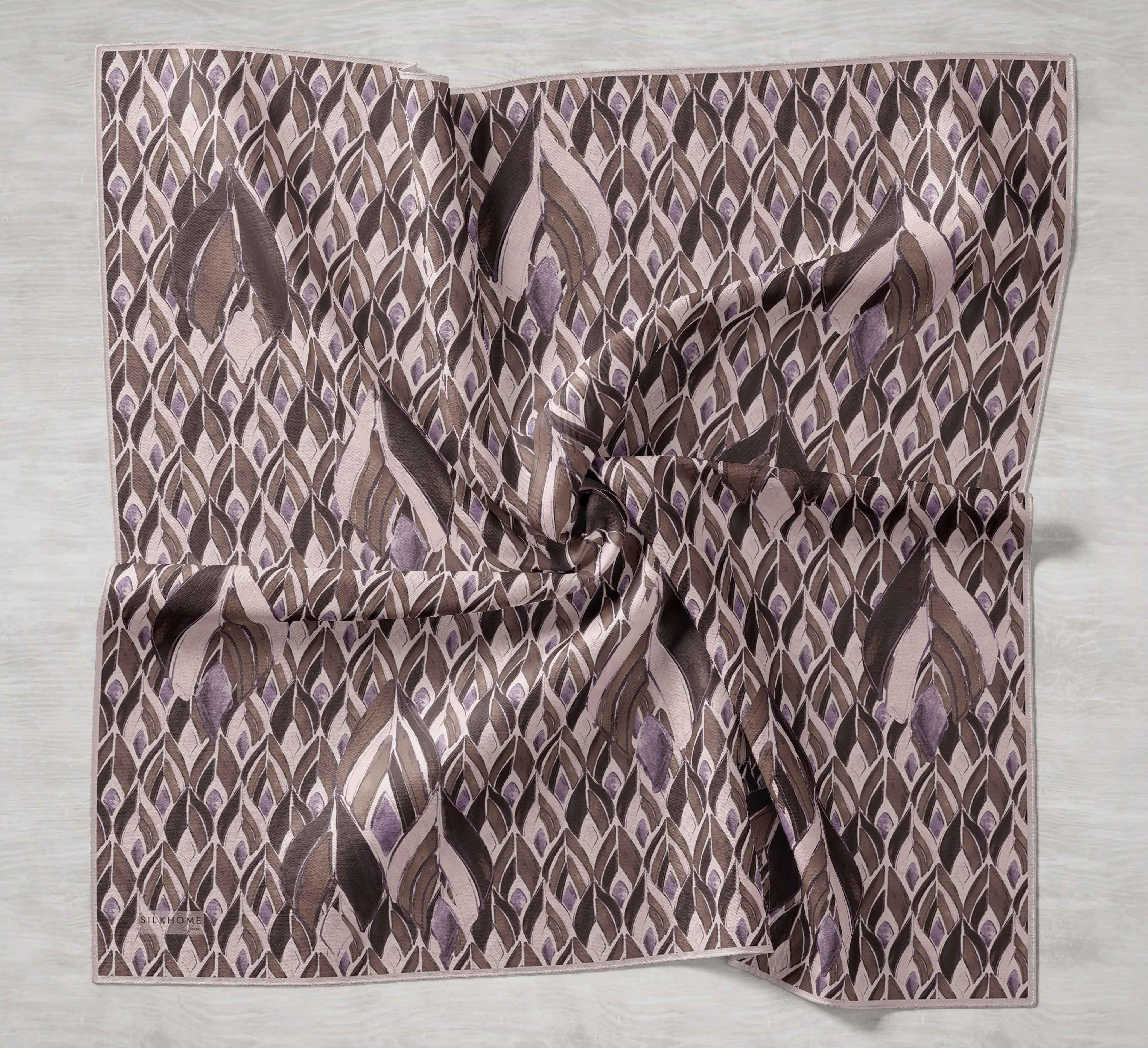 Twill İpek Eşarp Serenit Pudra 90x90