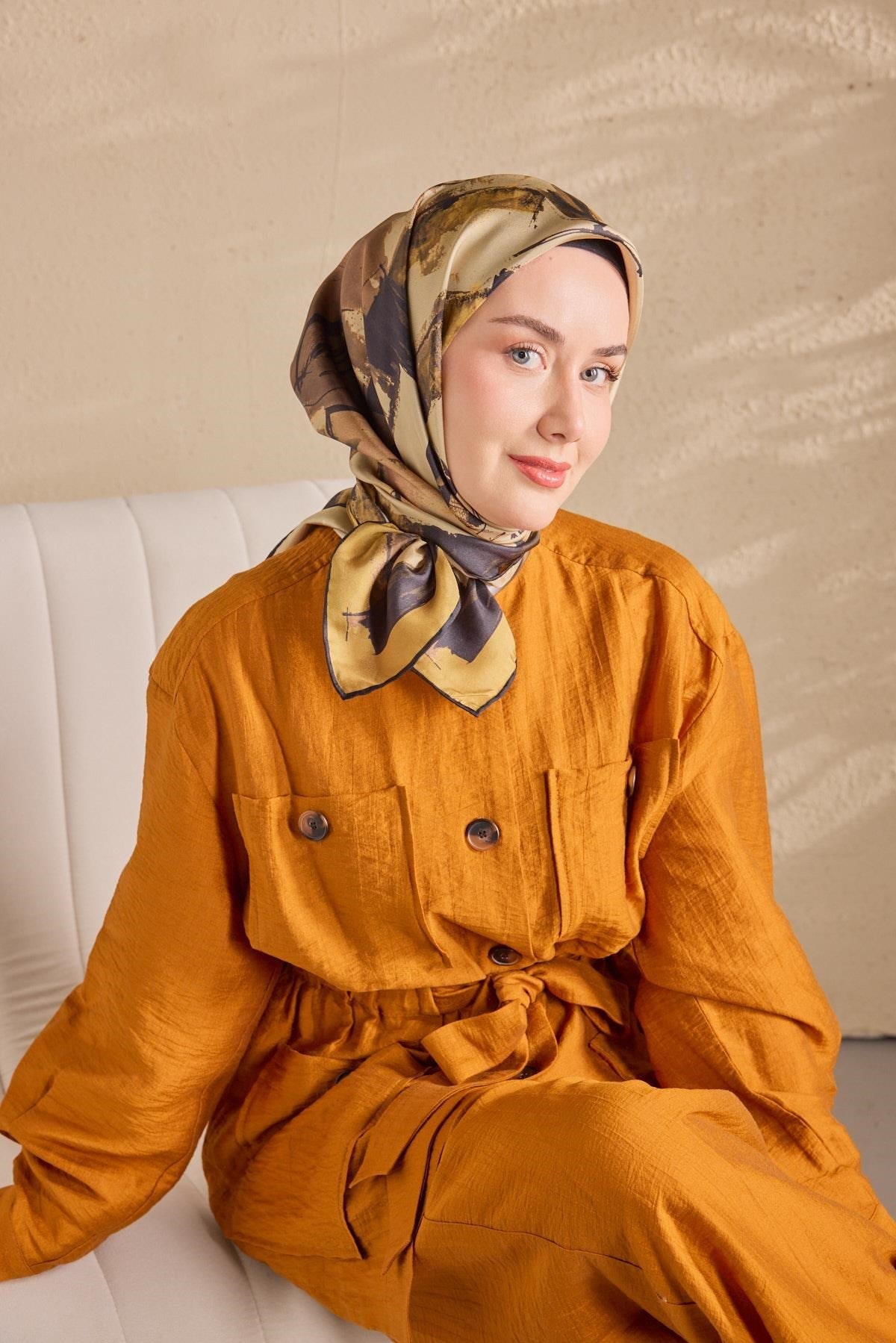 Twill İpek Signature Altın Sarısı  90x90