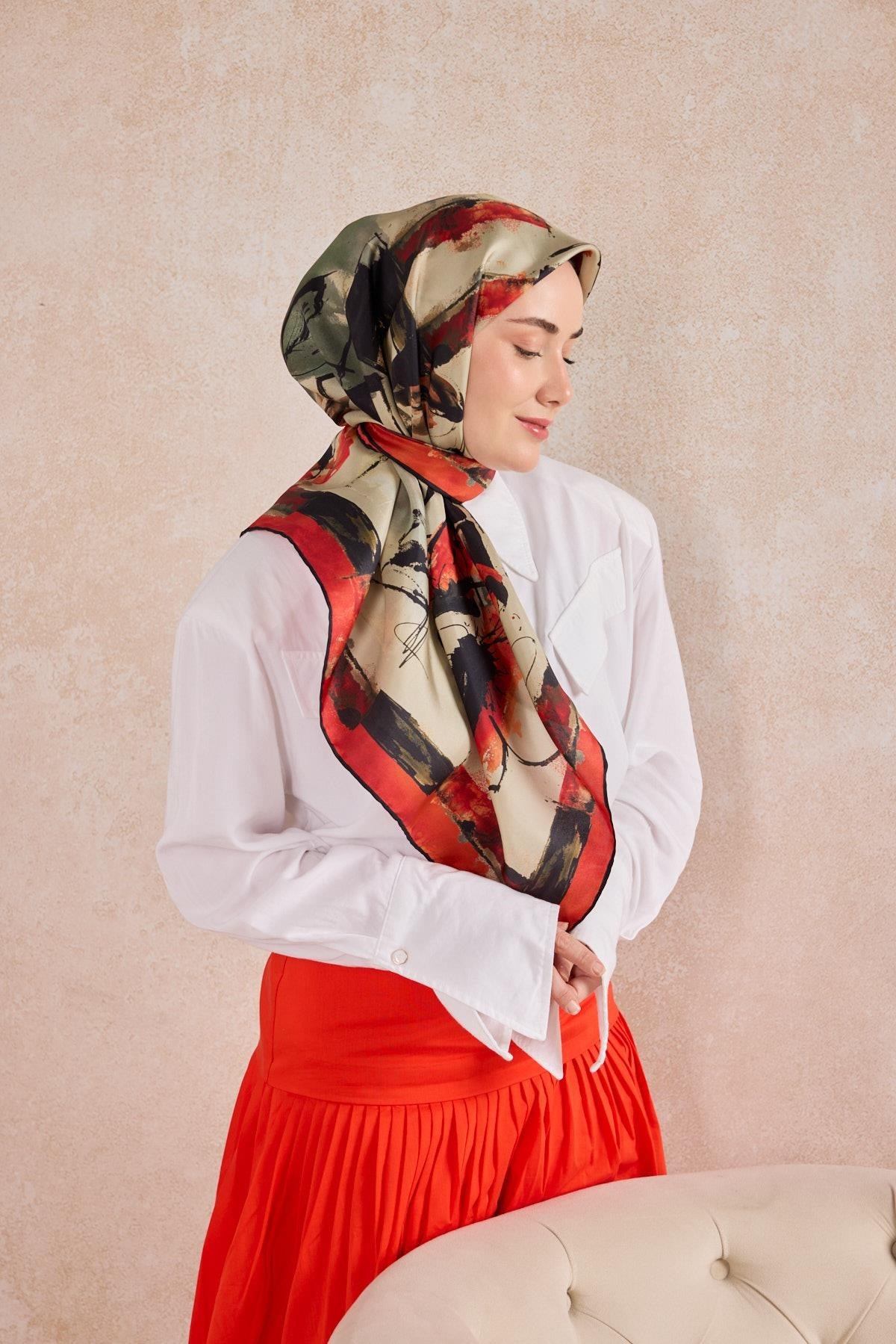 Twill İpek Signature Kırmızı 90x90