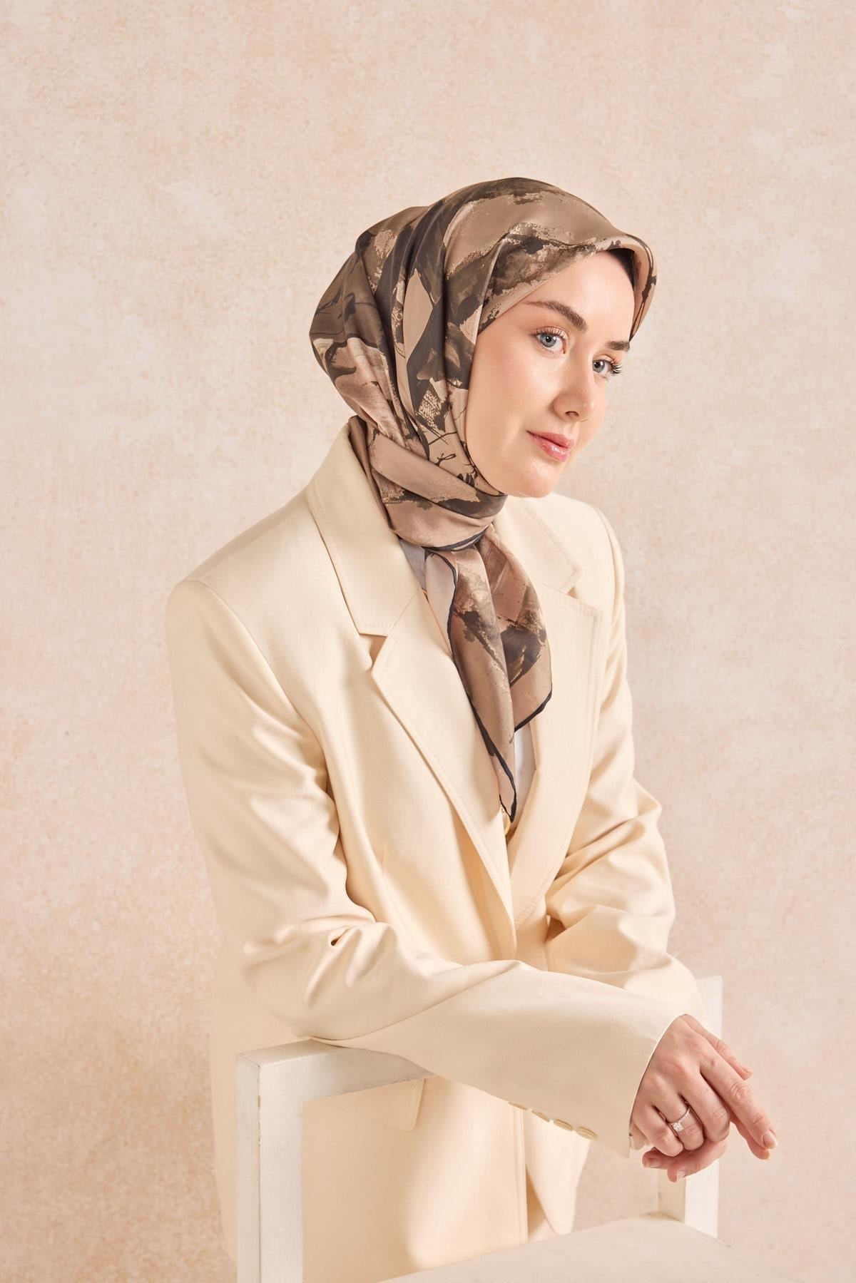 Twill İpek Signature Vizon 90x90
