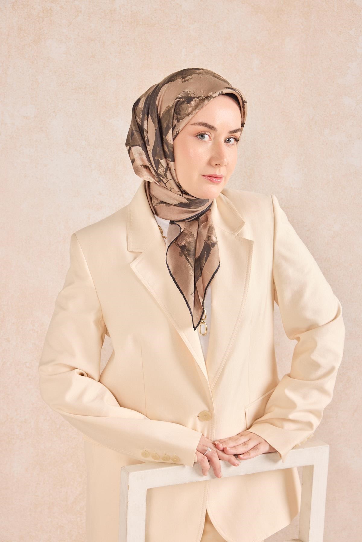 Twill İpek Signature Vizon 90x90