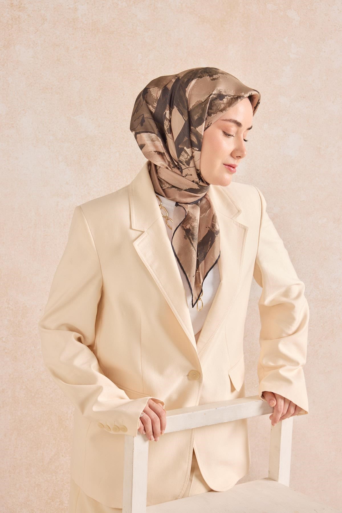 Twill İpek Signature Vizon 90x90