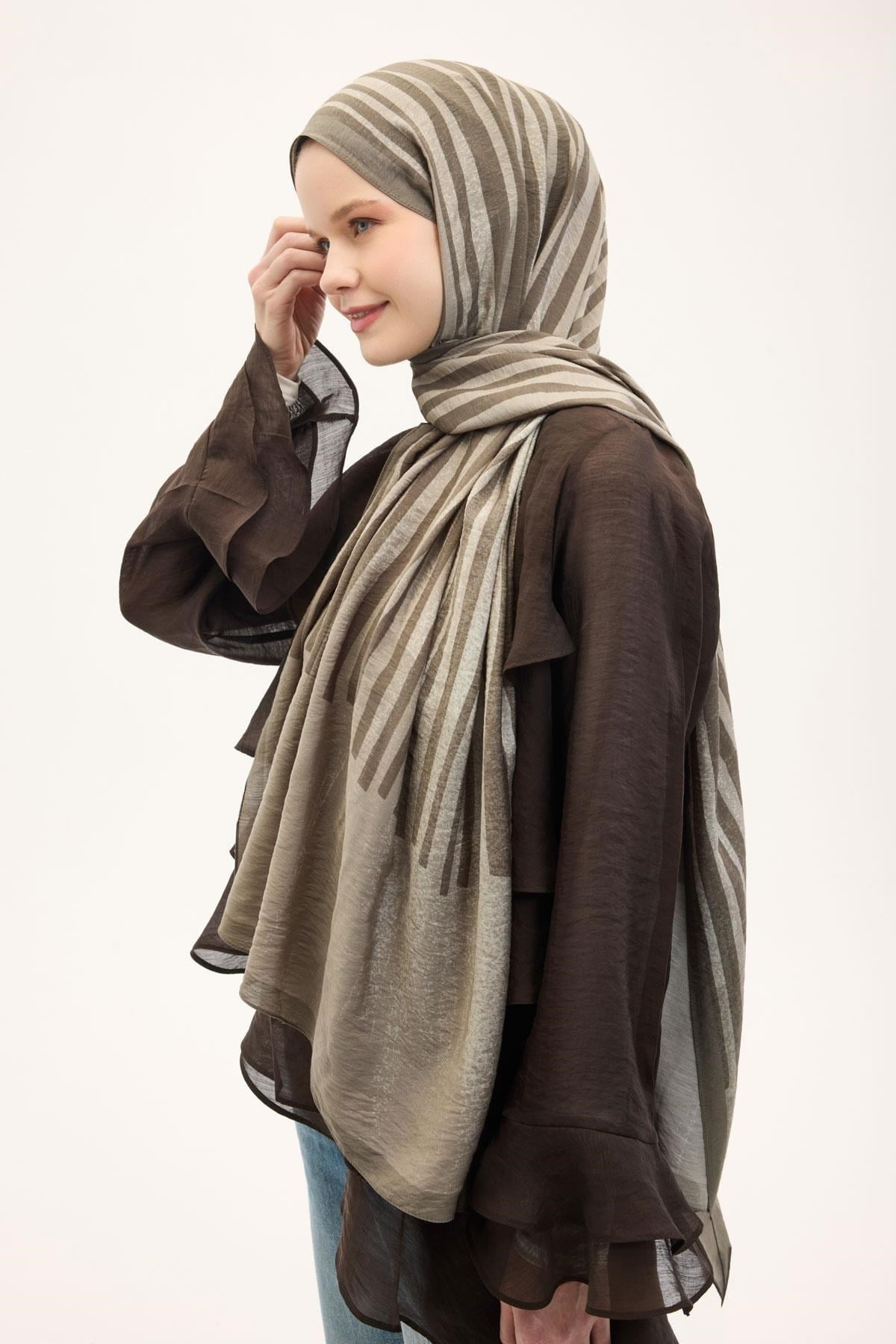 Urban Hours Orya Haki Mayda Şal 190x70