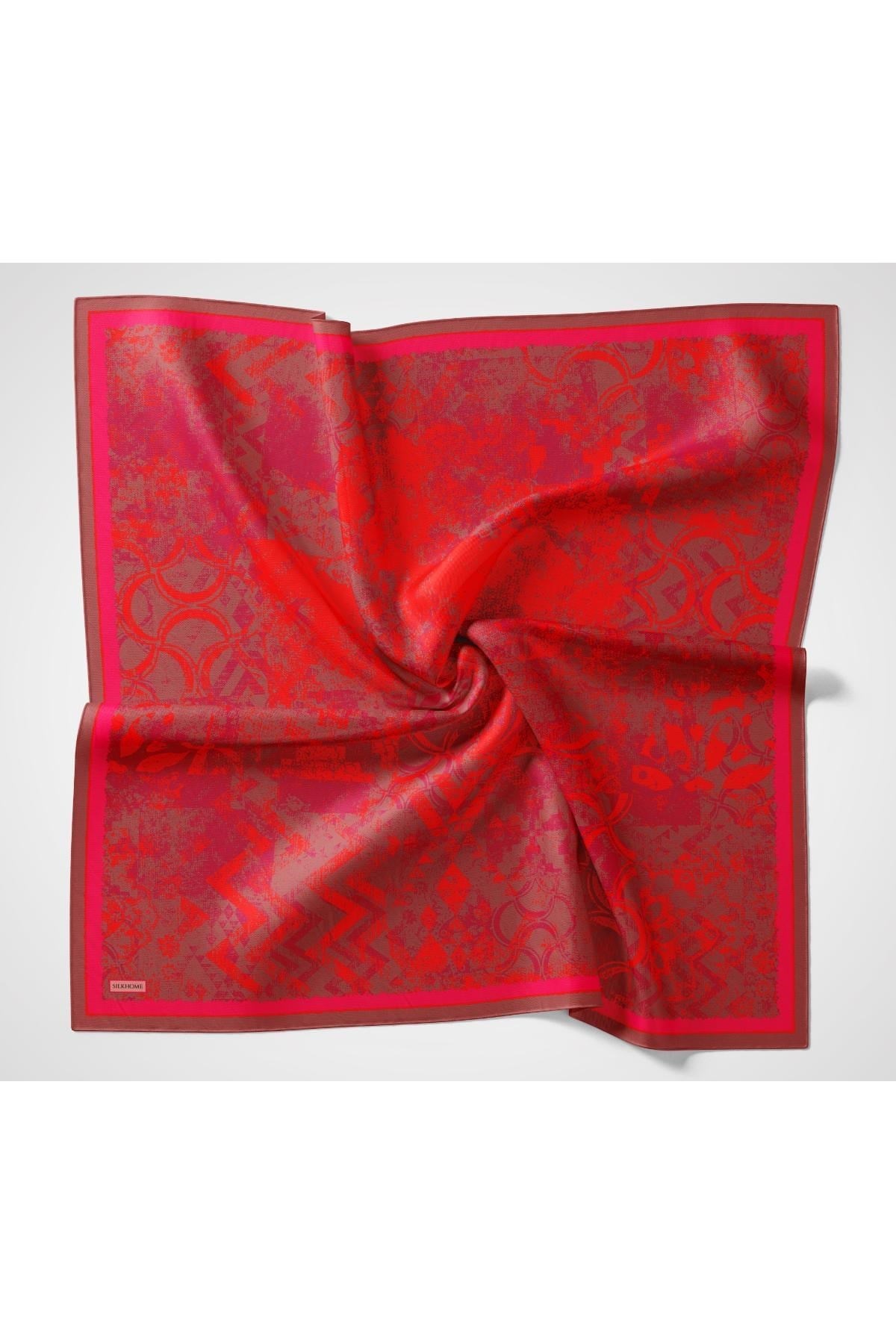 Velora Eşarp Art Bordo 90x90