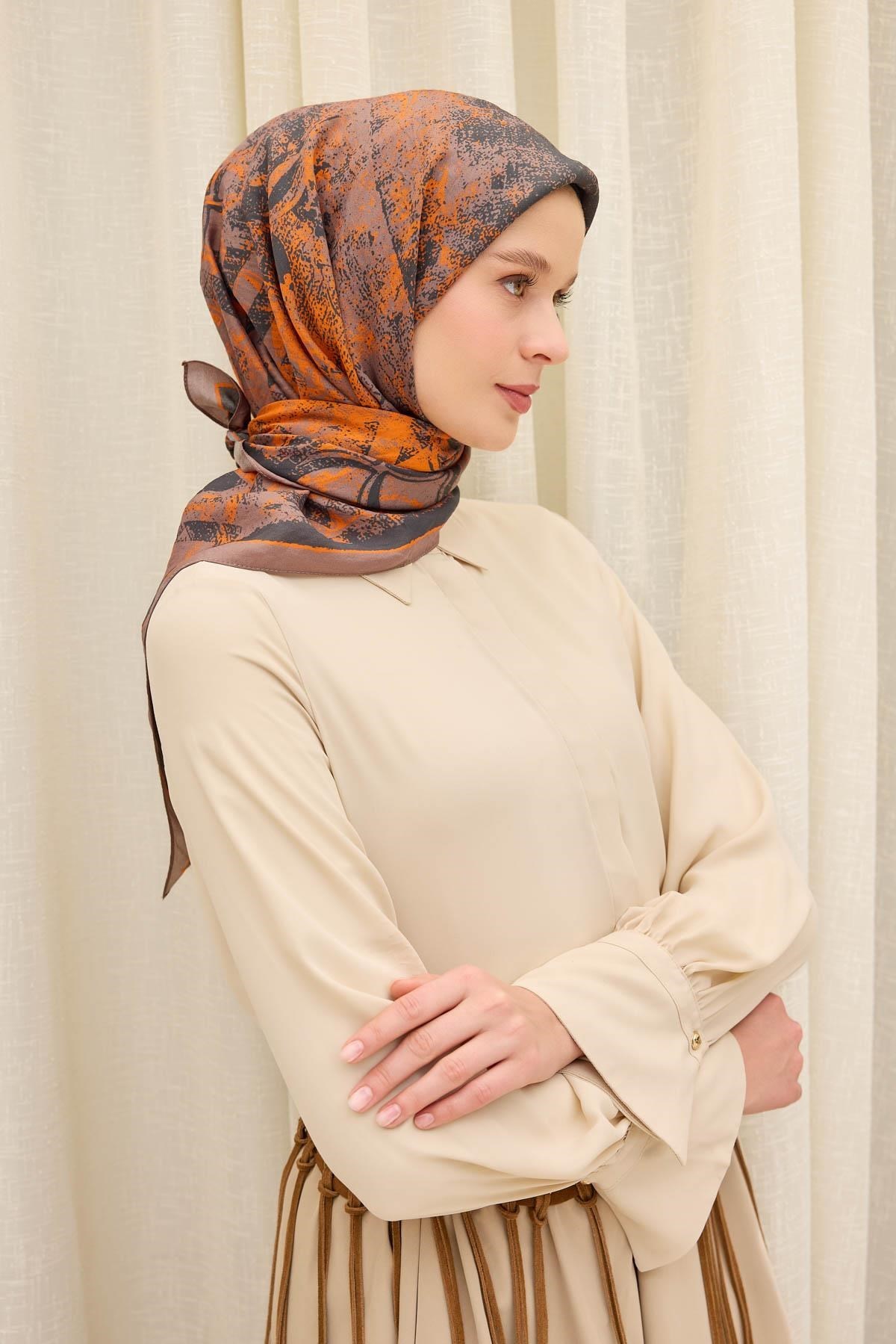 Velora Eşarp Art Mocha Mousse 90x90