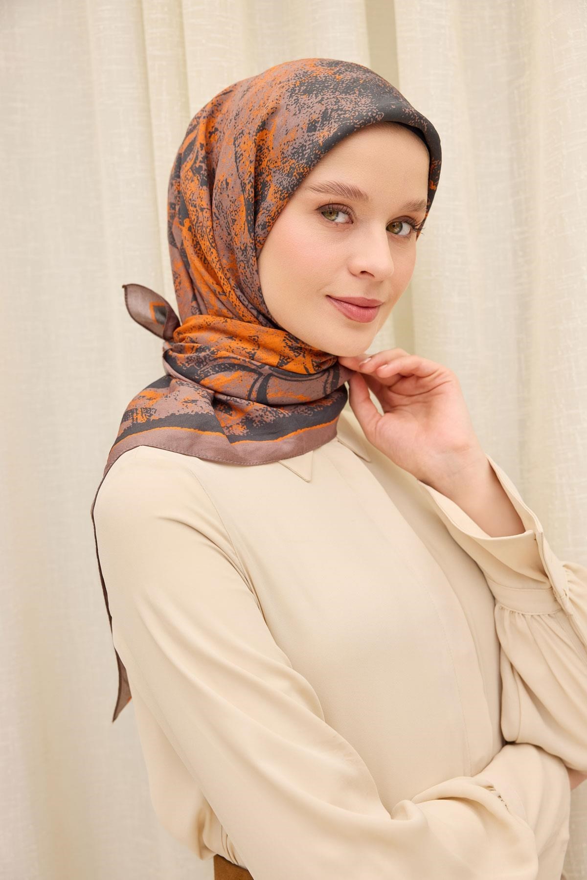 Velora Eşarp Art Mocha Mousse 90x90