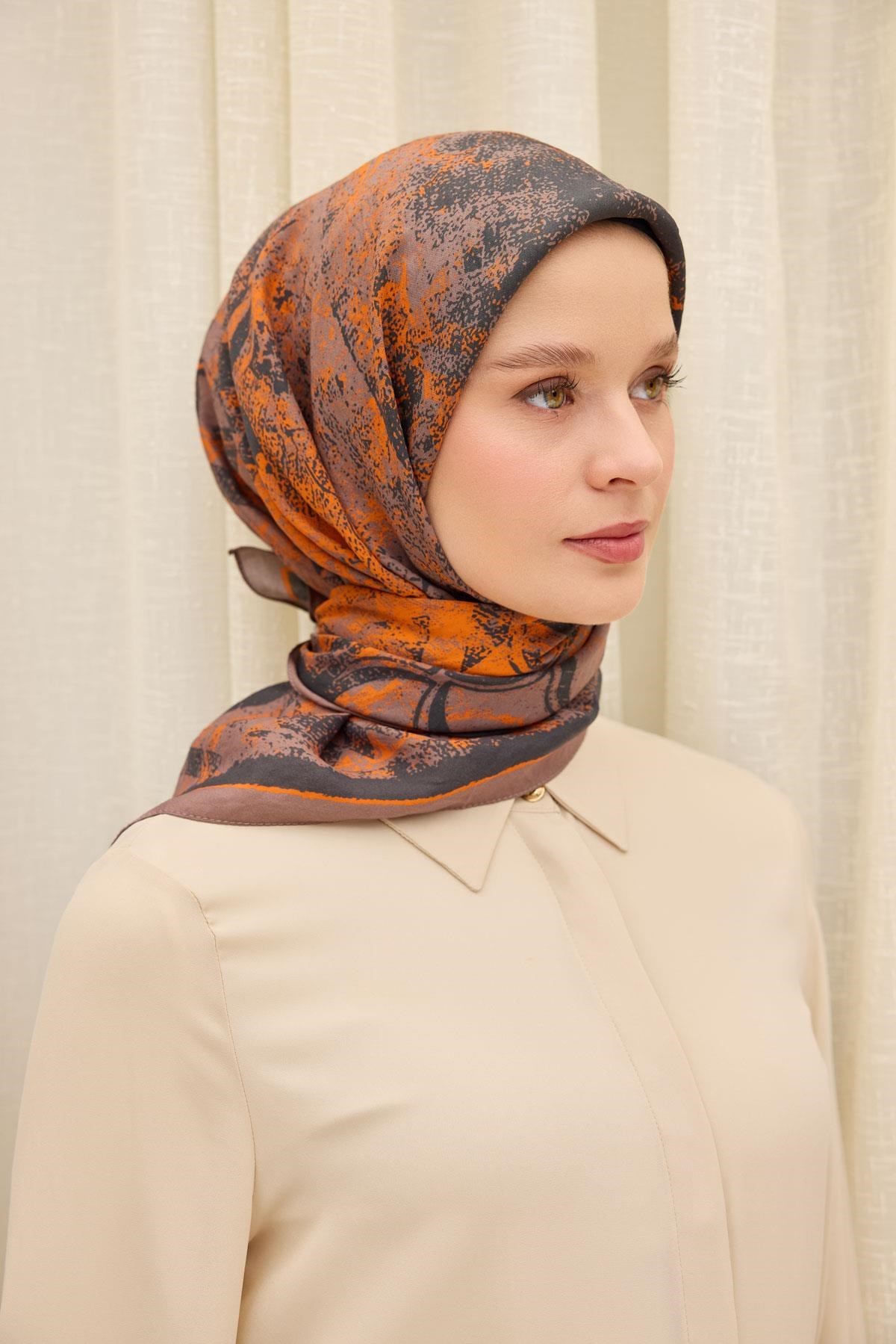Velora Eşarp Art Mocha Mousse 90x90