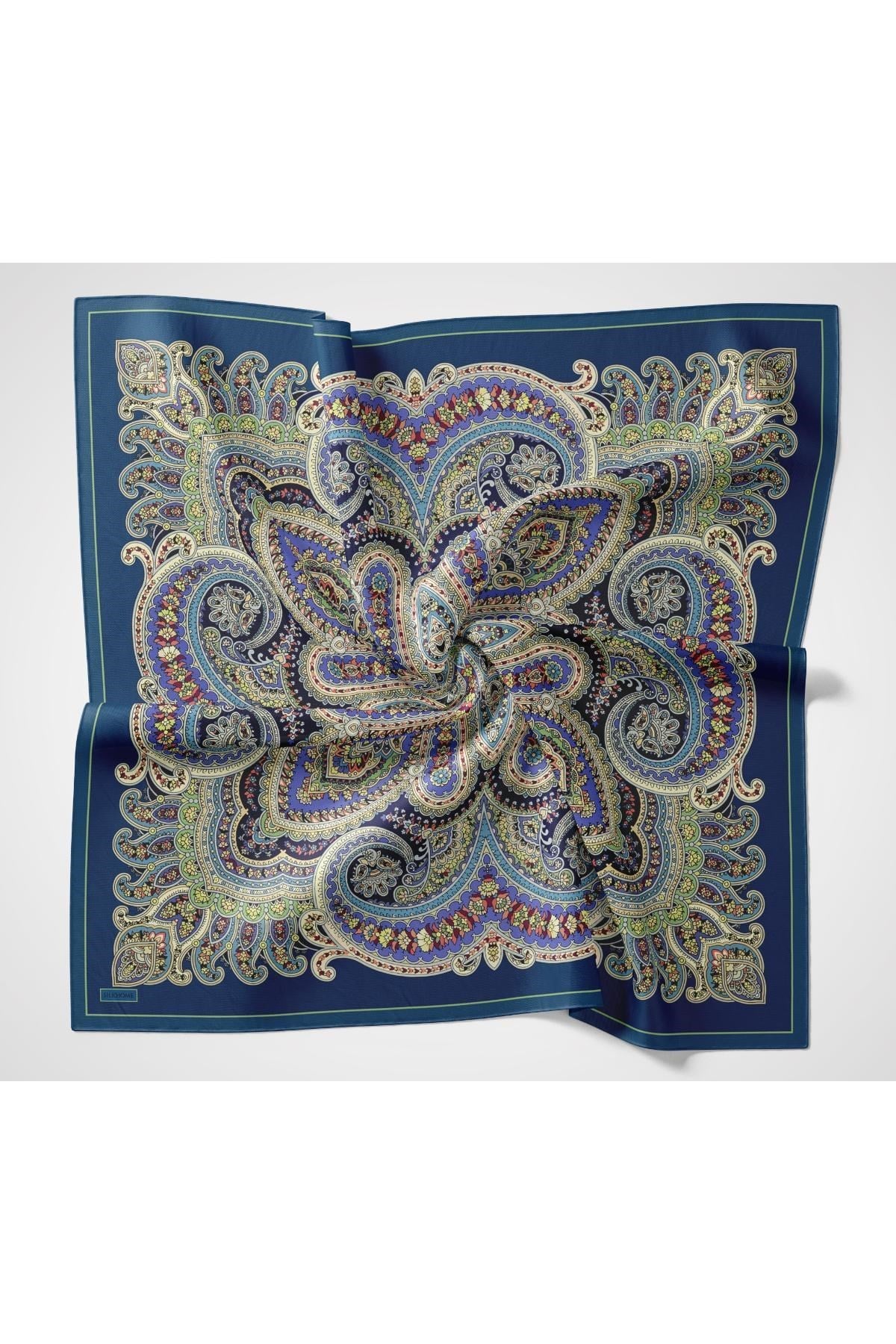 Velora Eşarp Ethnic Lacivert 90x90