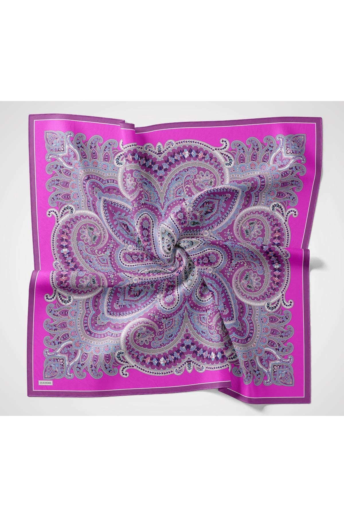 Velora Eşarp Ethnic Violet 90x90