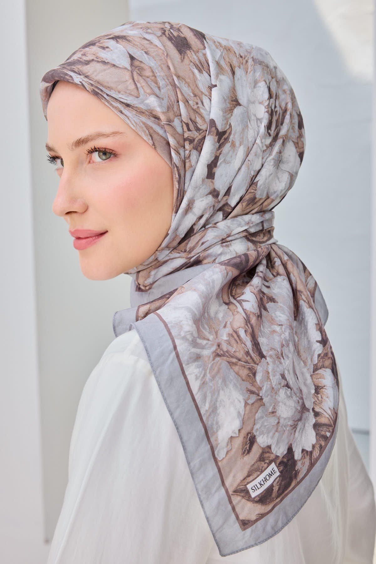 Velora Eşarp Fleur Vizon