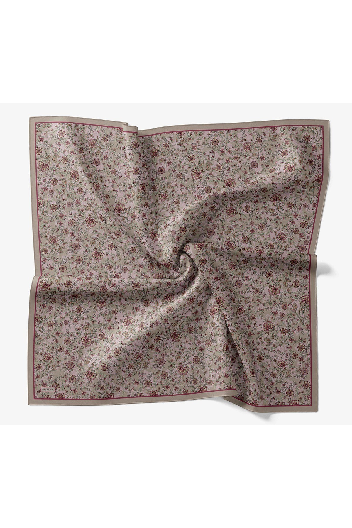 Velora Eşarp Modern Flora Tozpembe 90x90