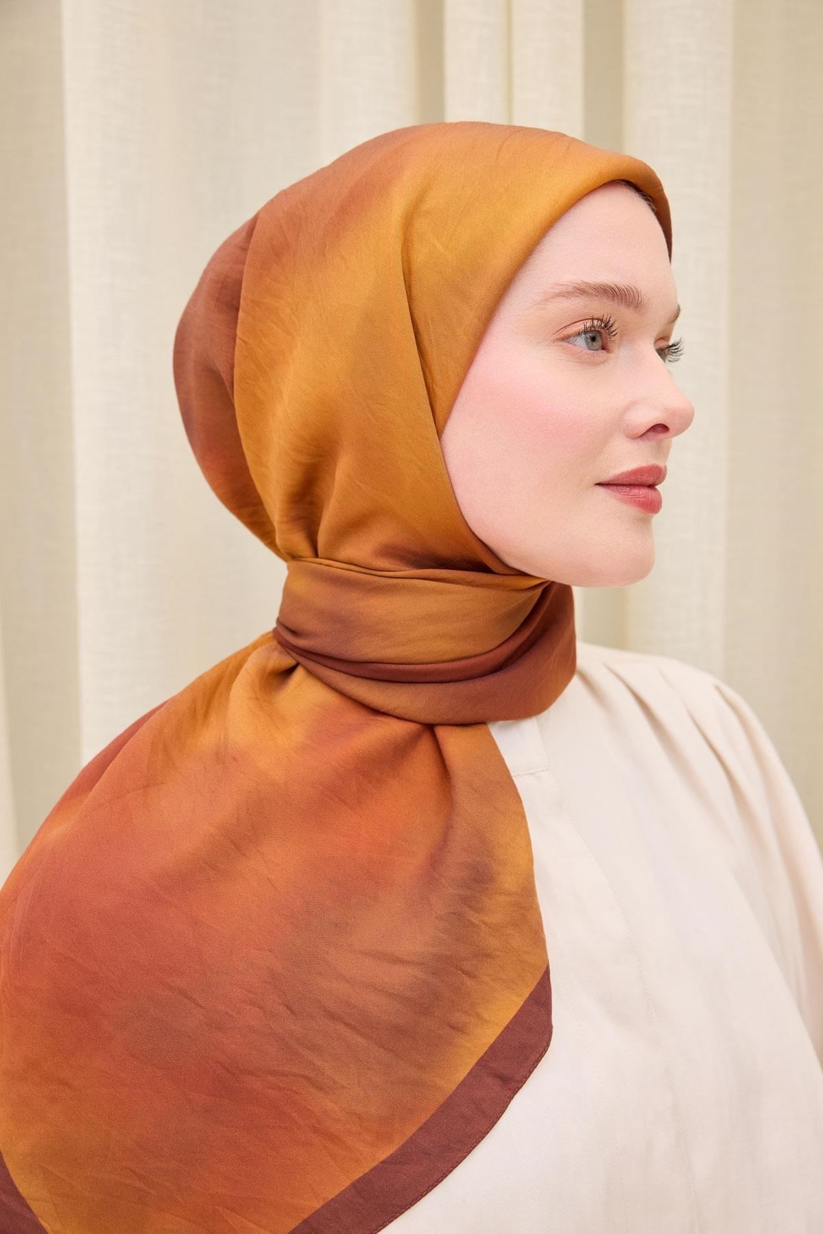 Velora Eşarp Sis Desen Mürdüm 90X90