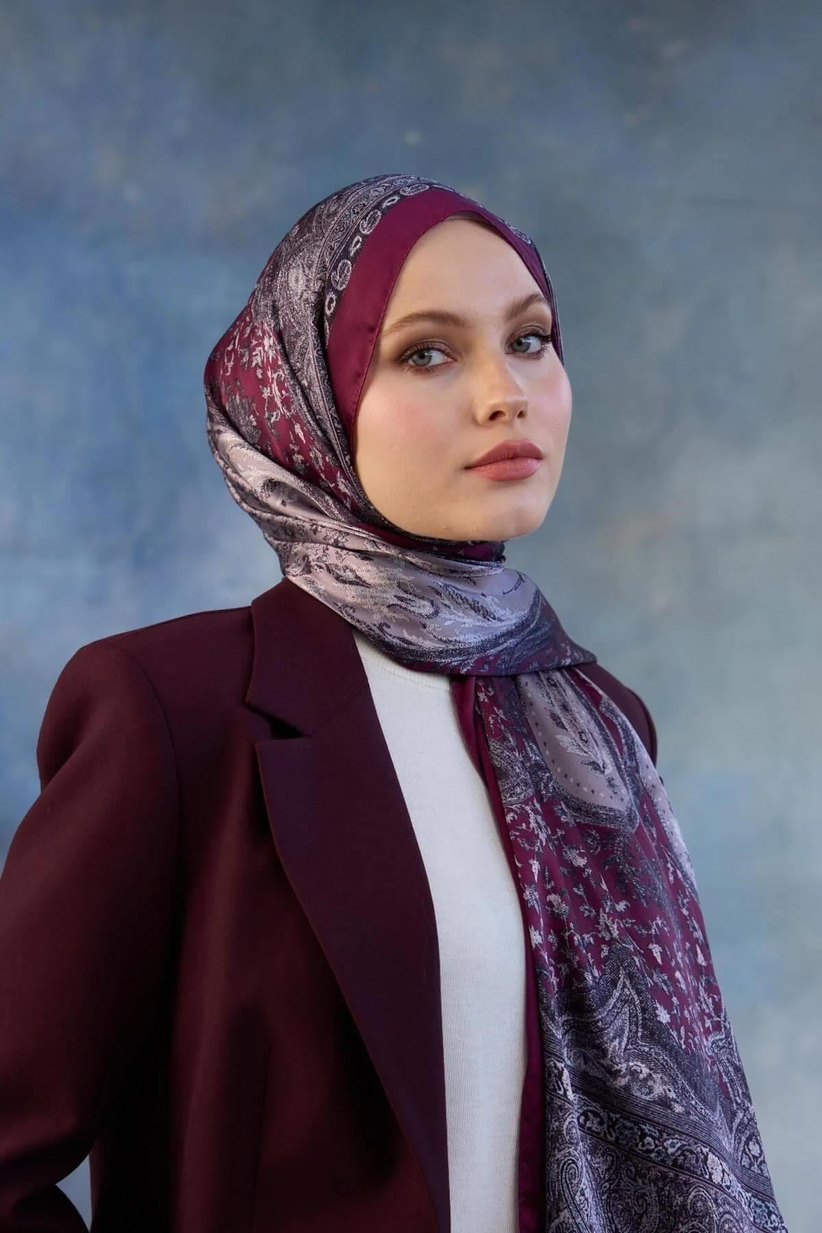 Vişne Çürüğü Hint Vual Şal - 5002-06