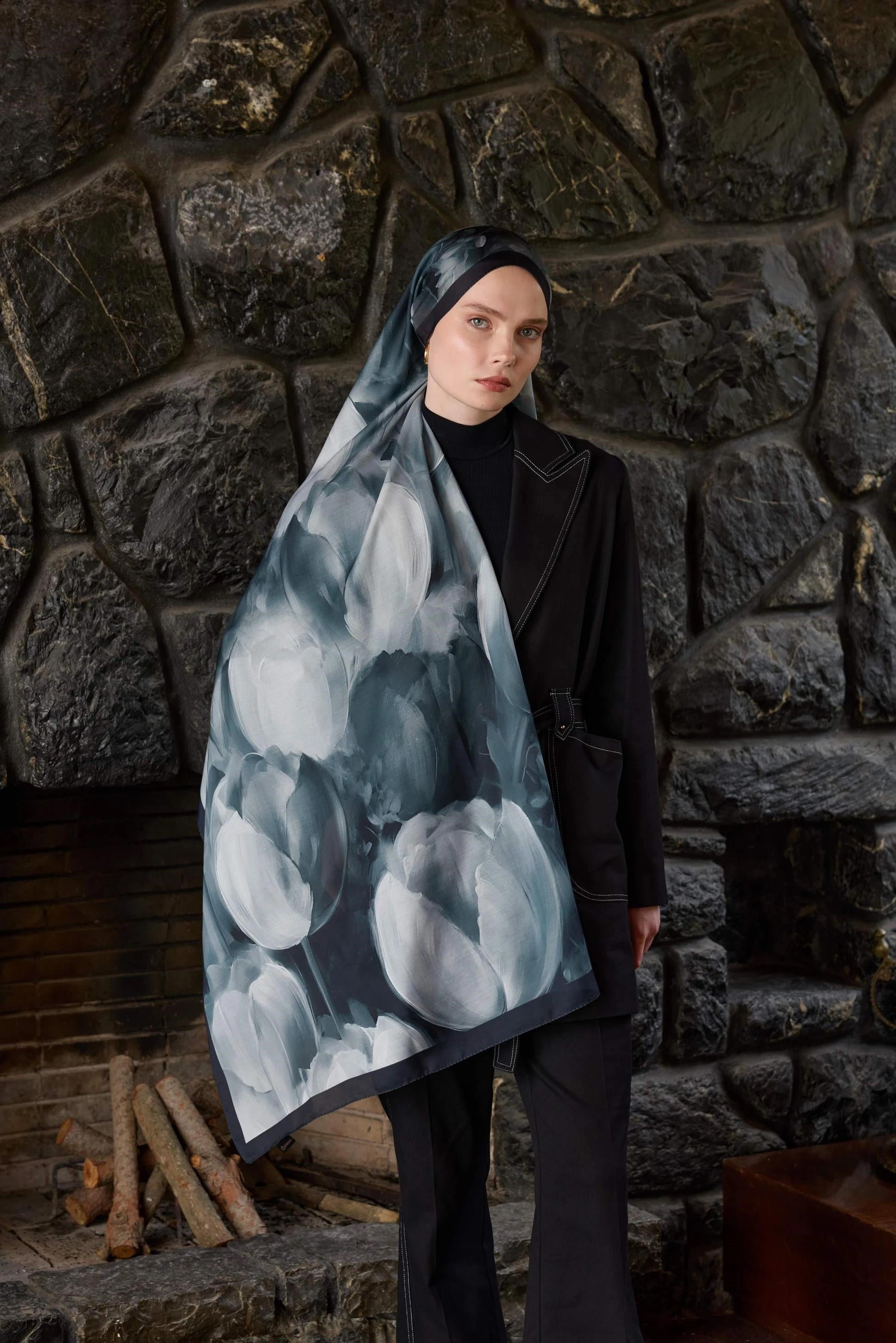 Winter Bloom Soft Şal 3067-10096