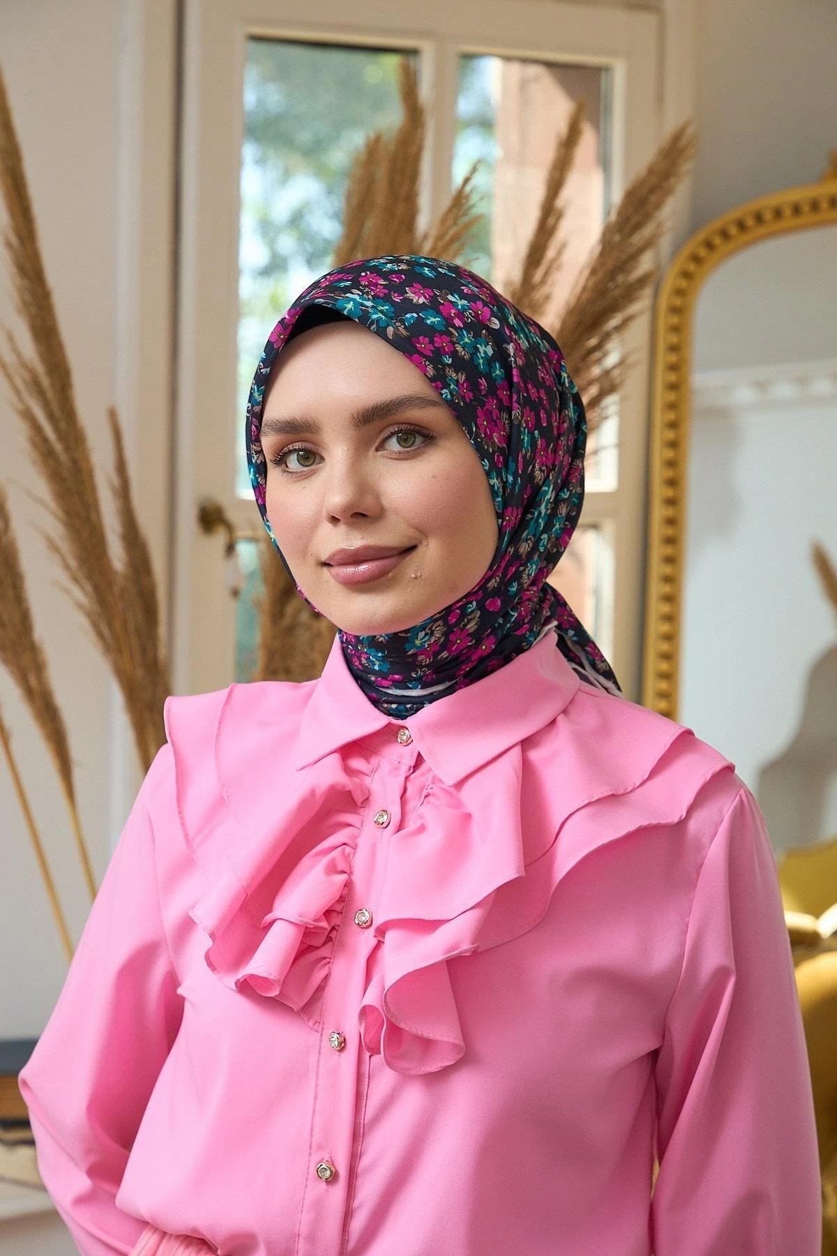 Yaz Işıltısı Koleksiyonu Soft Eşarp Mor Pembe 1191-08