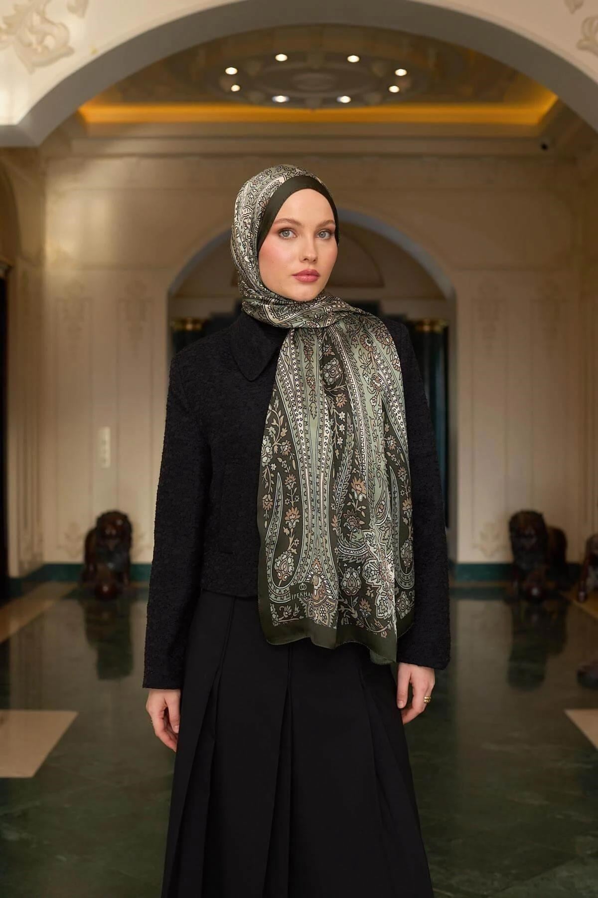 Zeytuni Hint Vual Şal - 5009-17