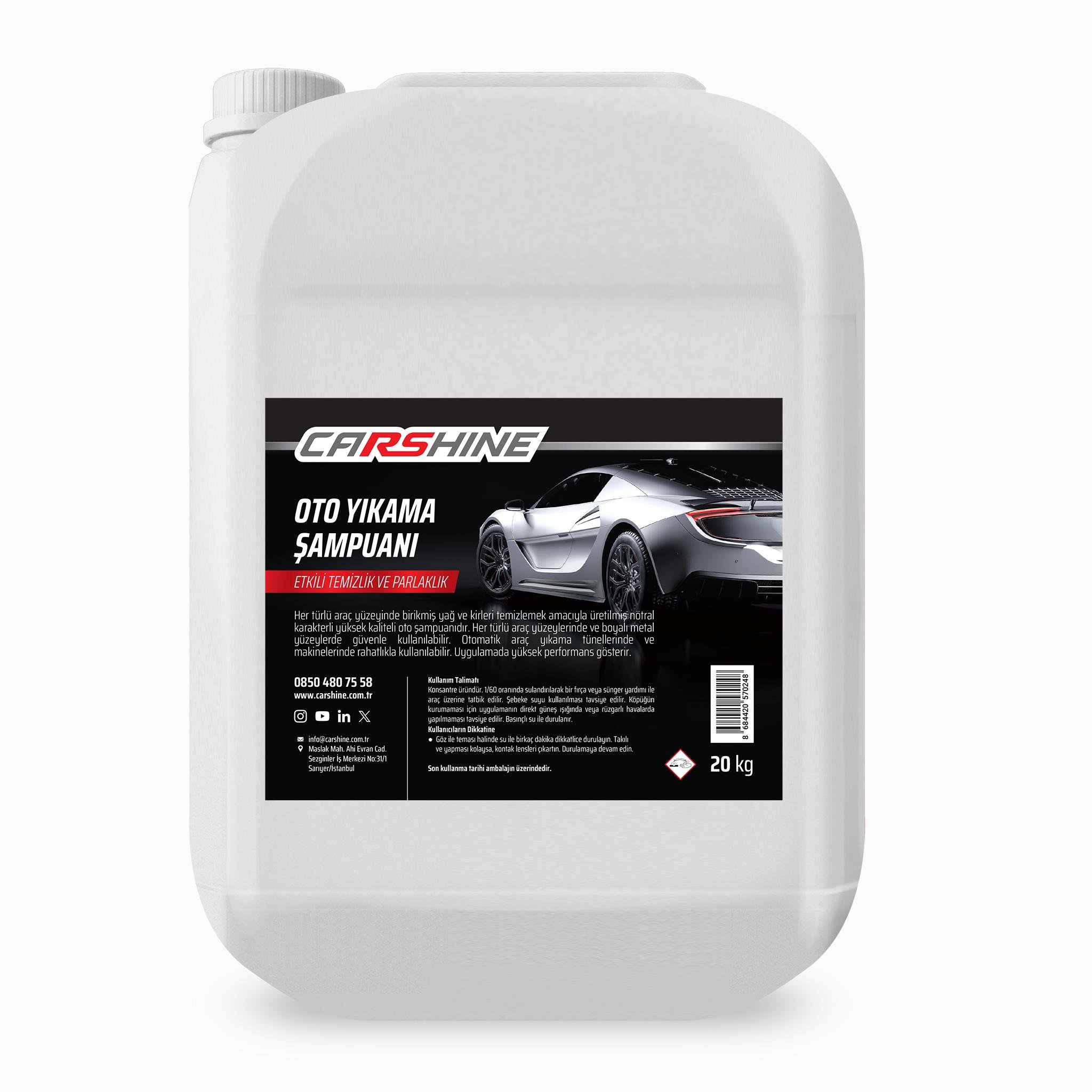 Carshine Oto Yıkama Şampuanı 20L
