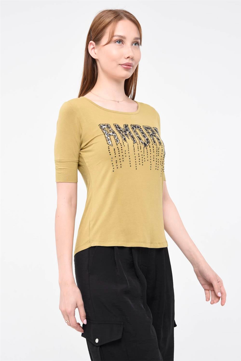 Amore Baskılı Tshirt