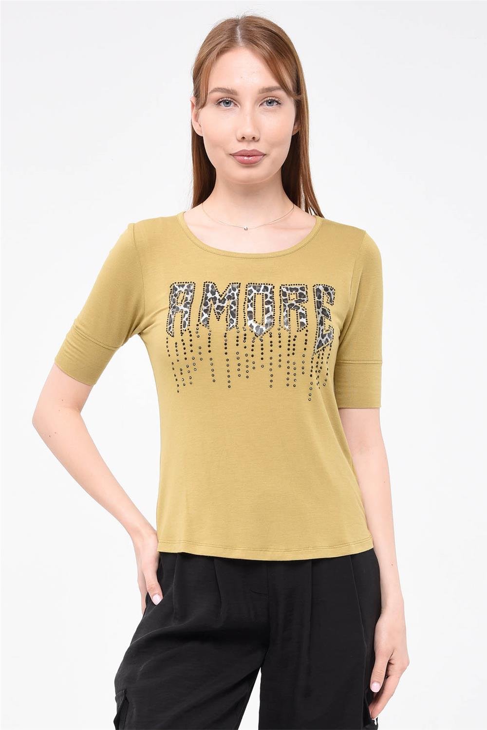 Amore Baskılı Tshirt