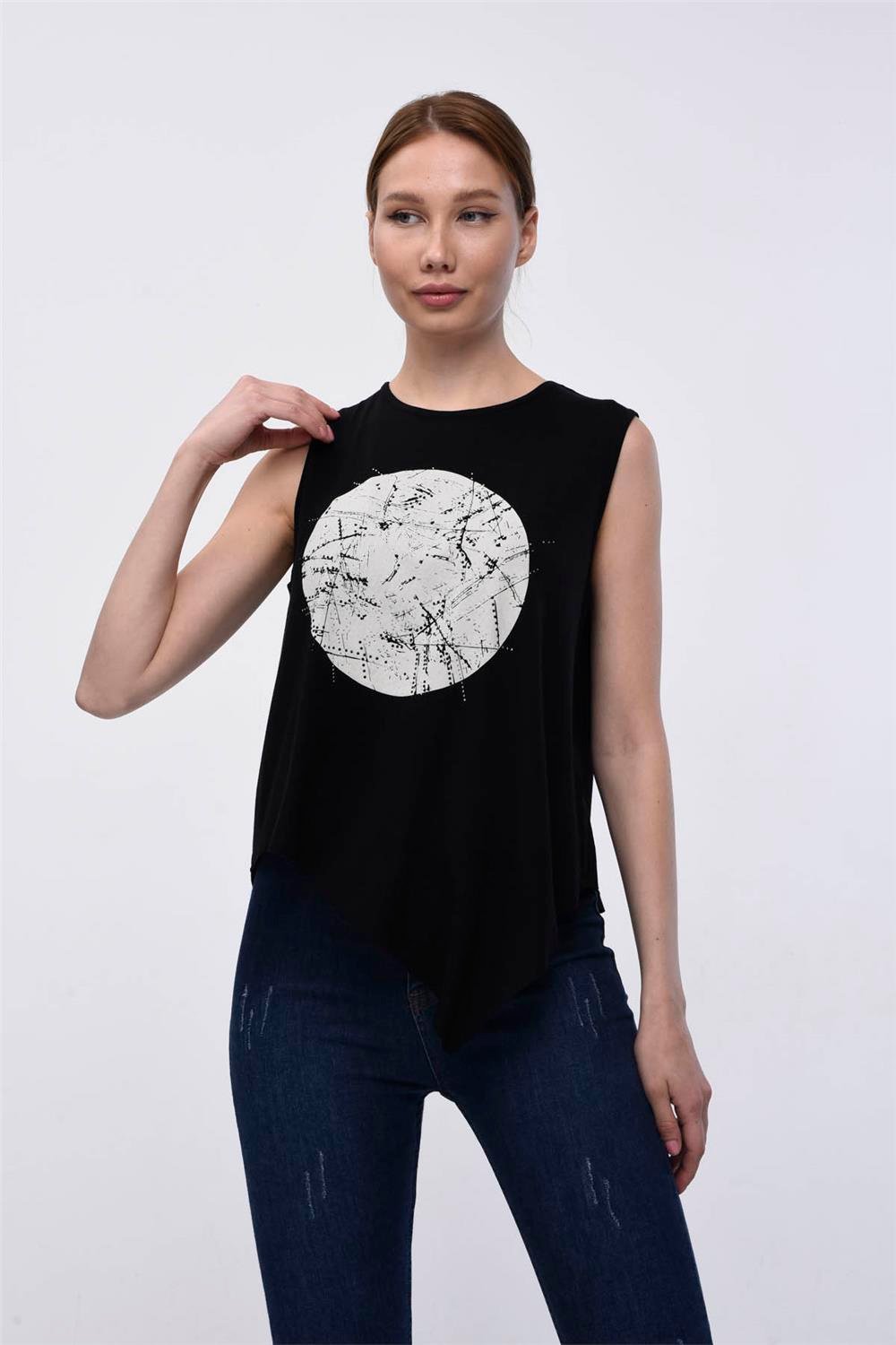 Daire Baskılı Tshirt