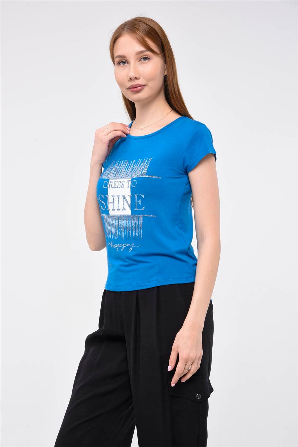 Dress To Shine Baskılı Tshirt