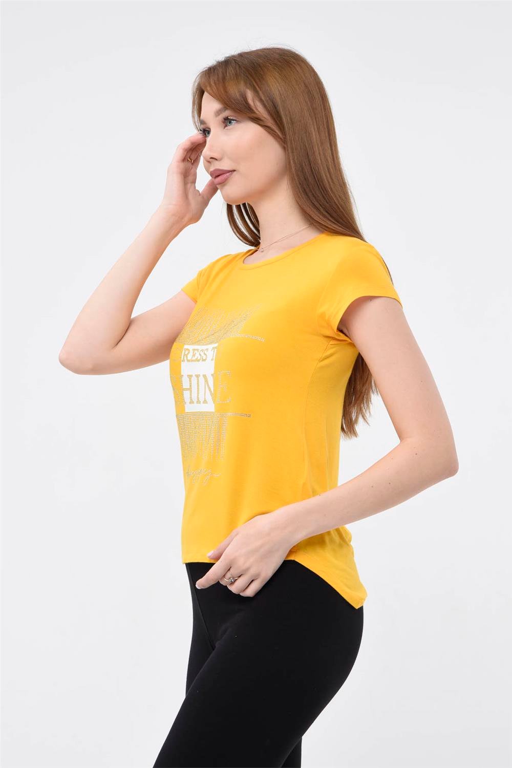 Dress To Shine Baskılı Tshirt