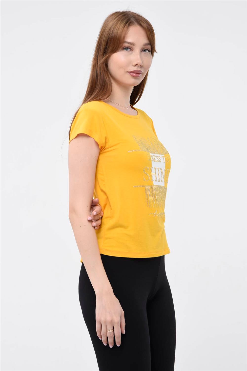 Dress To Shine Baskılı Tshirt