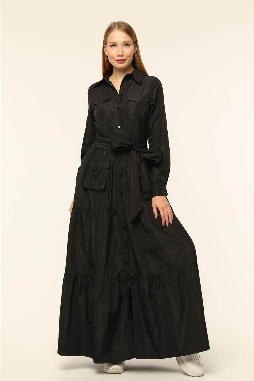 Gömlek Yakalı Elbise