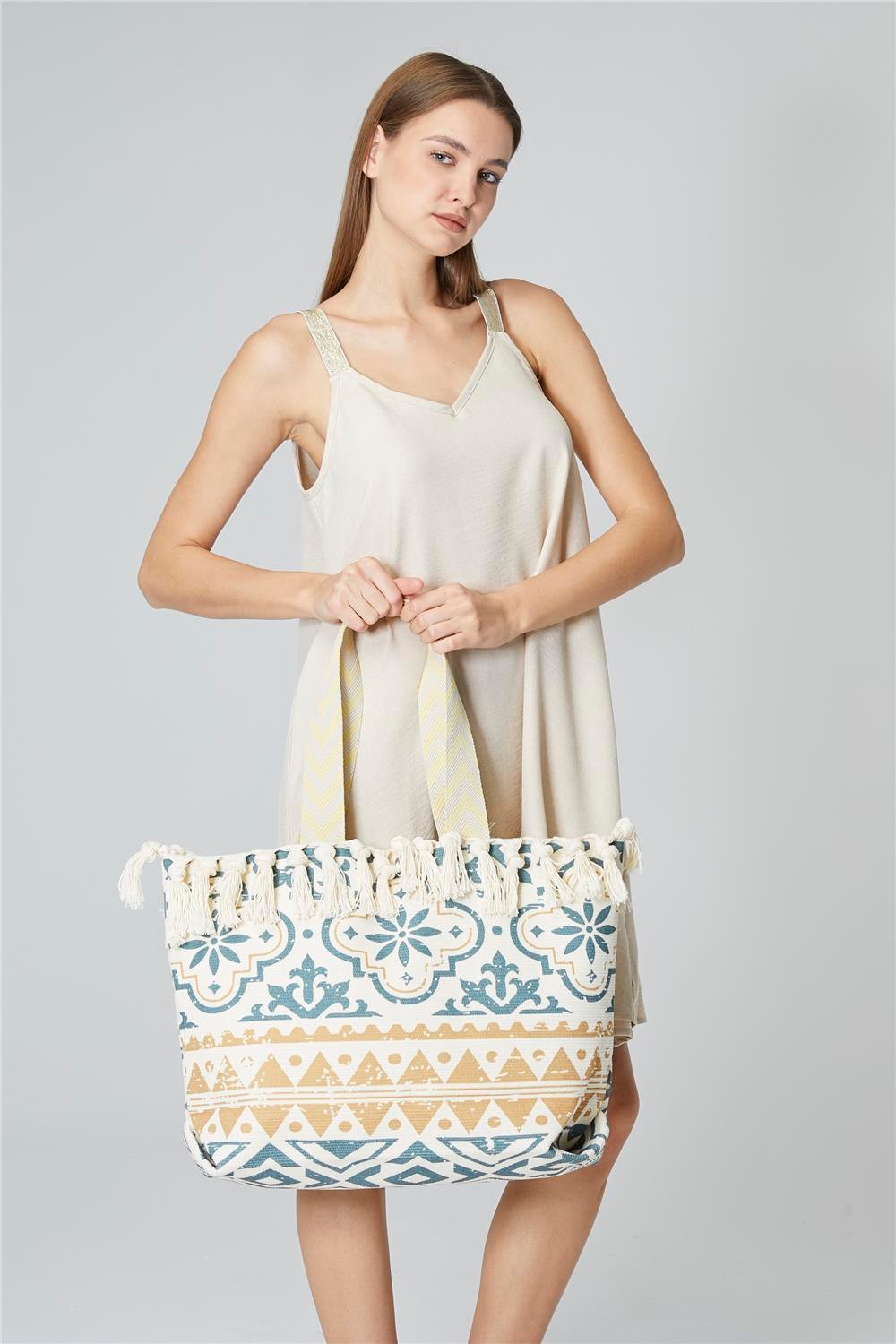Kilim Püskül Çanta