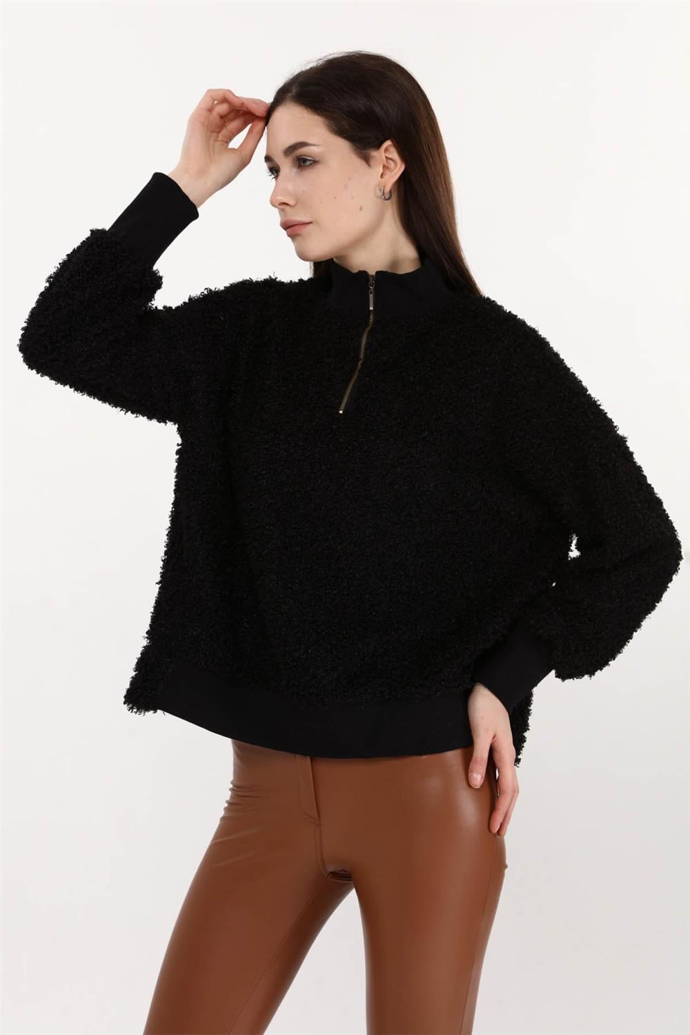 Kıvırcık Kumaş Sweat