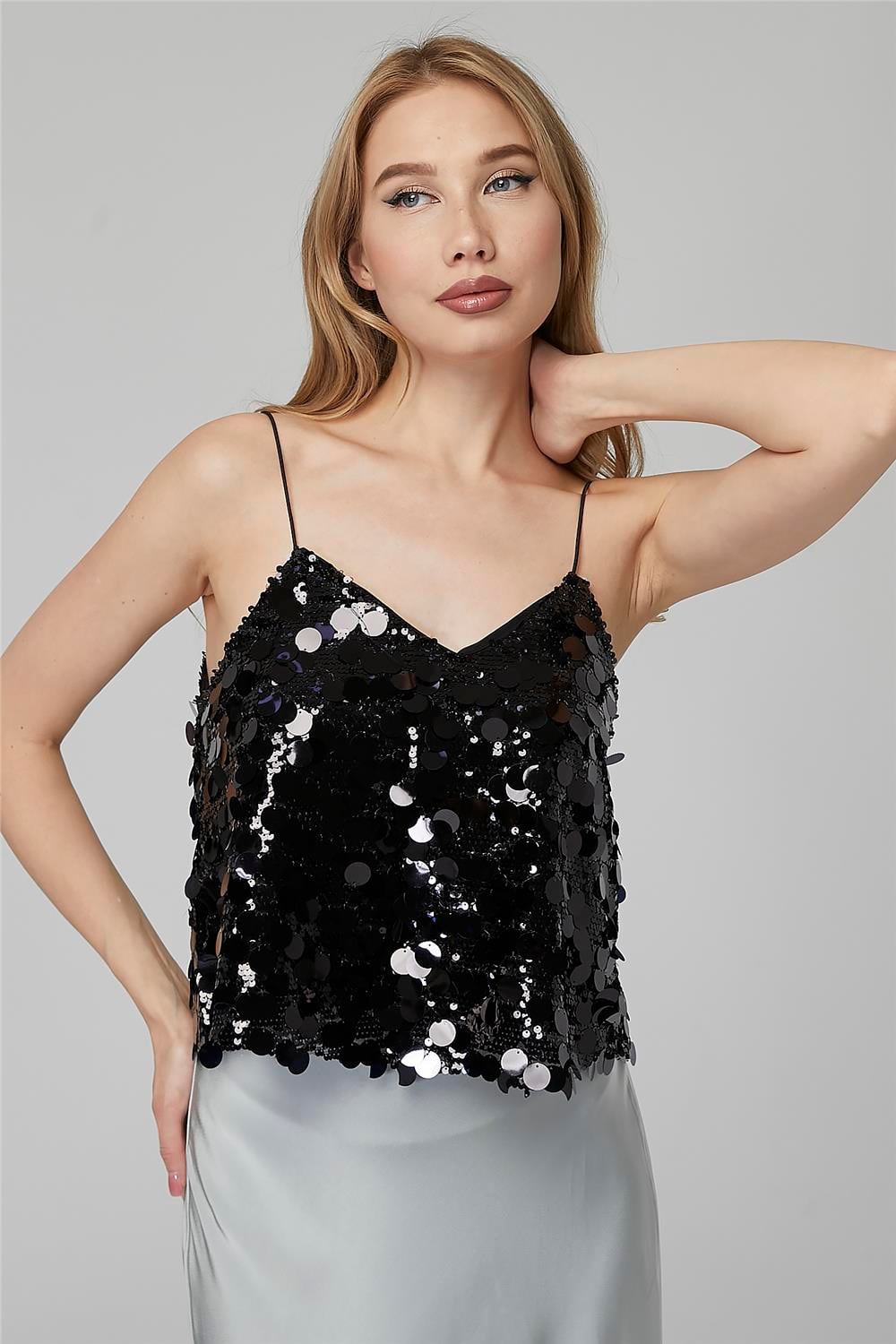 Pul Payetli Top