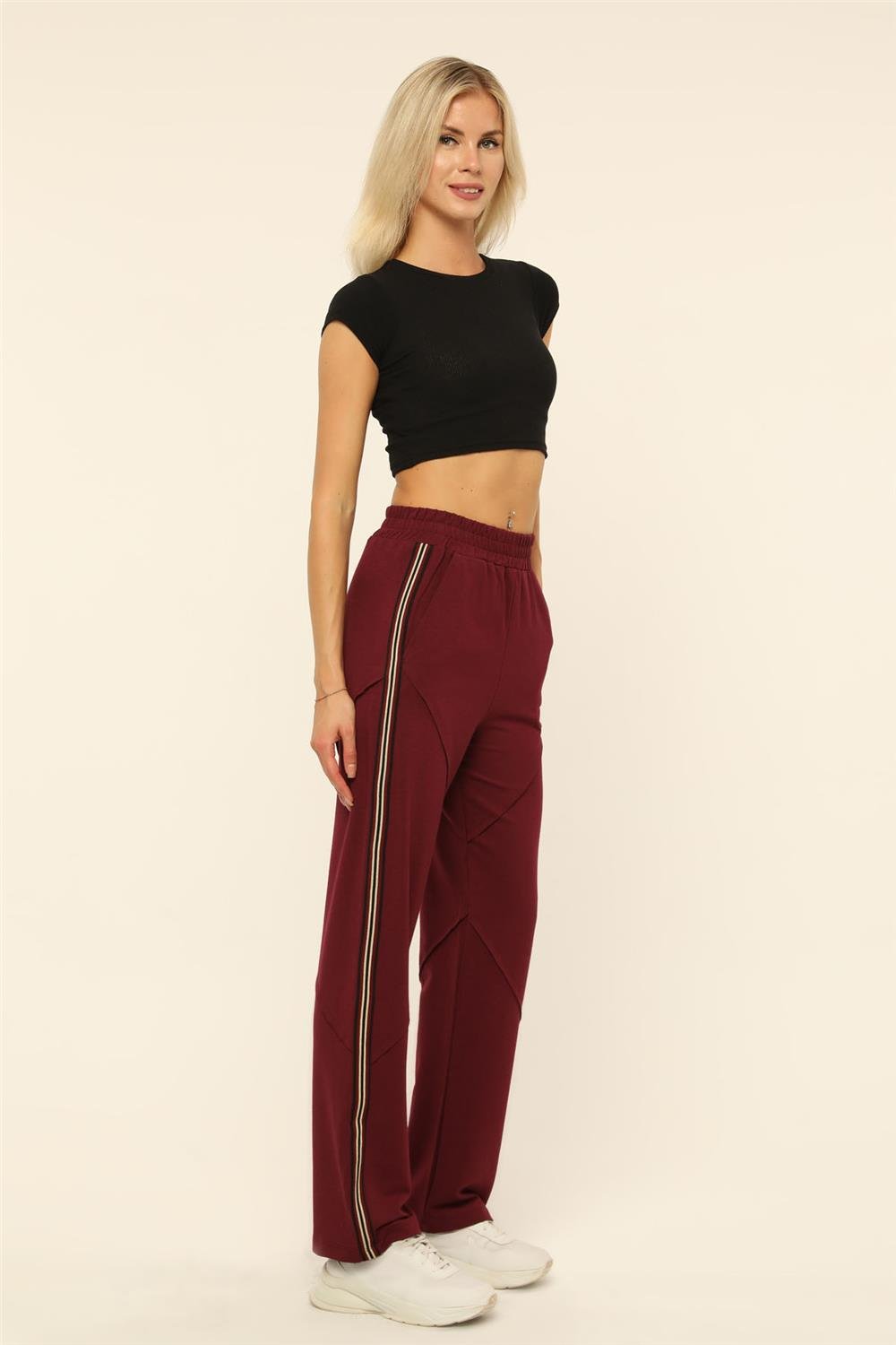 Yanı Şeritli Bamboo Pantolon
