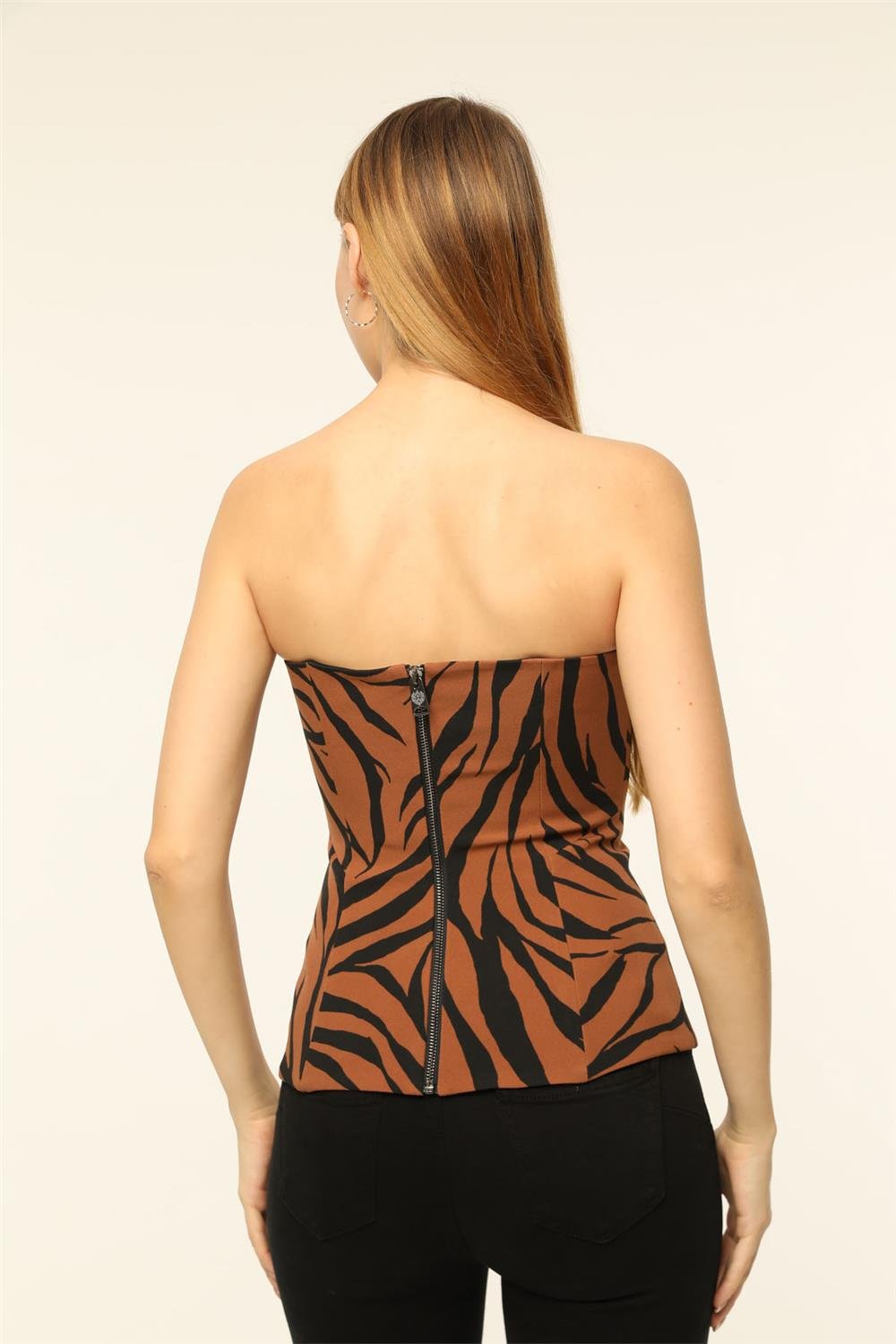Zebra Desenli Büstiyer