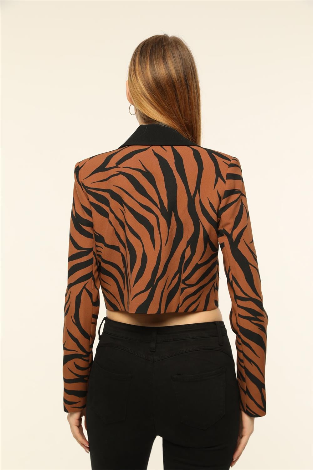 Zebra Desenli Ceket