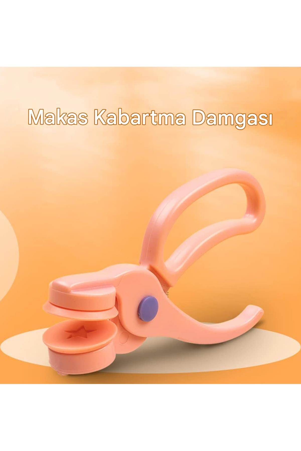 3D Kabartma Damga Makası 8 Desen Çocuk El Sanatları Anaokulu