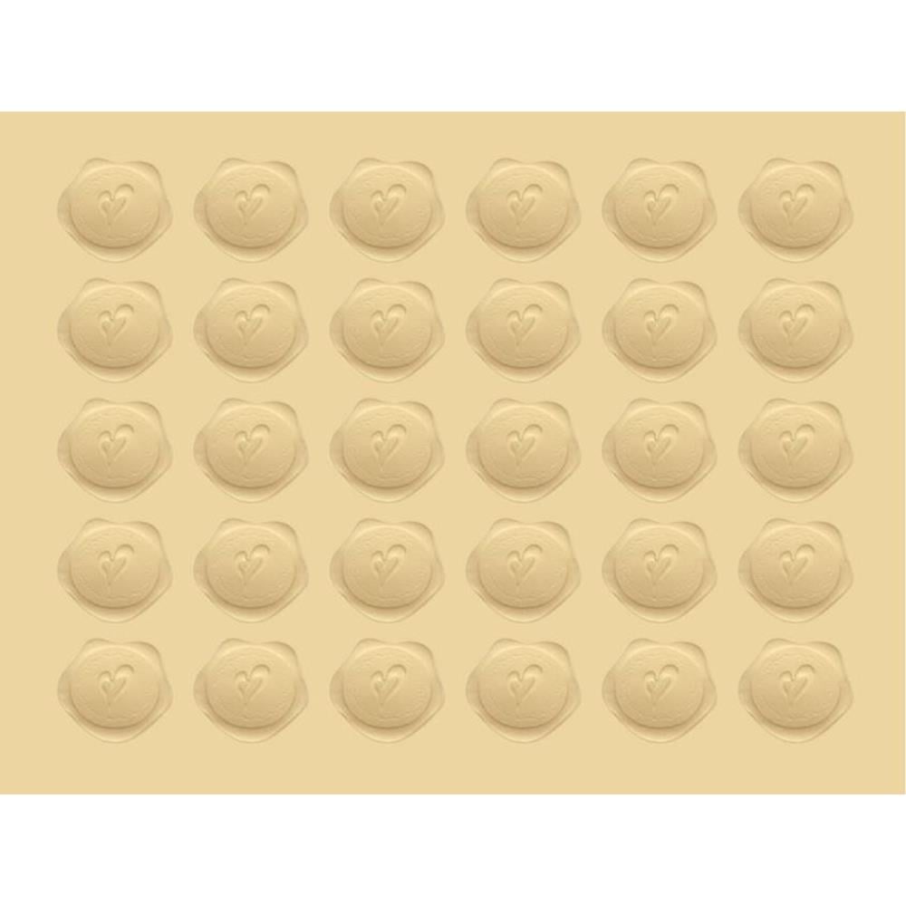 3D Kabartma Kendinden Yapışkanlı Çıkartma Etiket Altın Kalp Desen