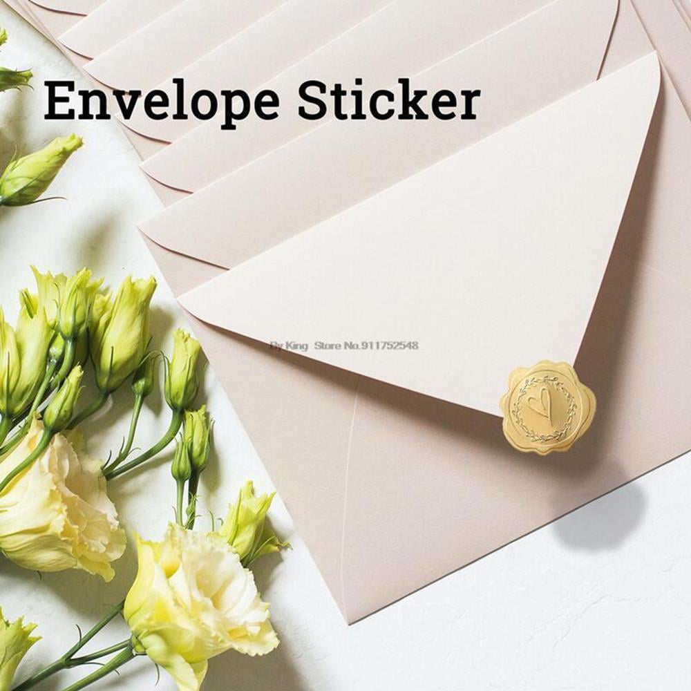 3D Kabartma Kendinden Yapışkanlı Çıkartma Etiket Altın Kalp Desen