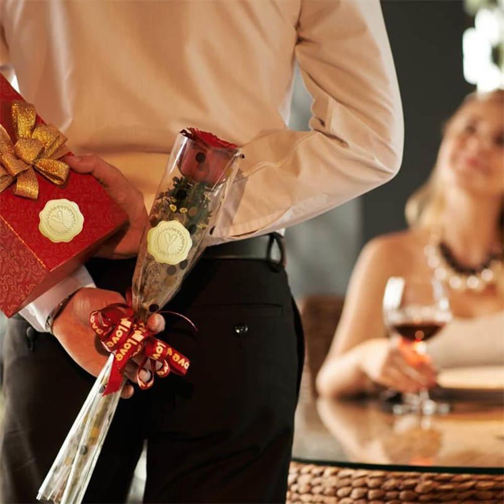 3D Kabartma Kendinden Yapışkanlı Çıkartma Etiket Altın Kalp Desen